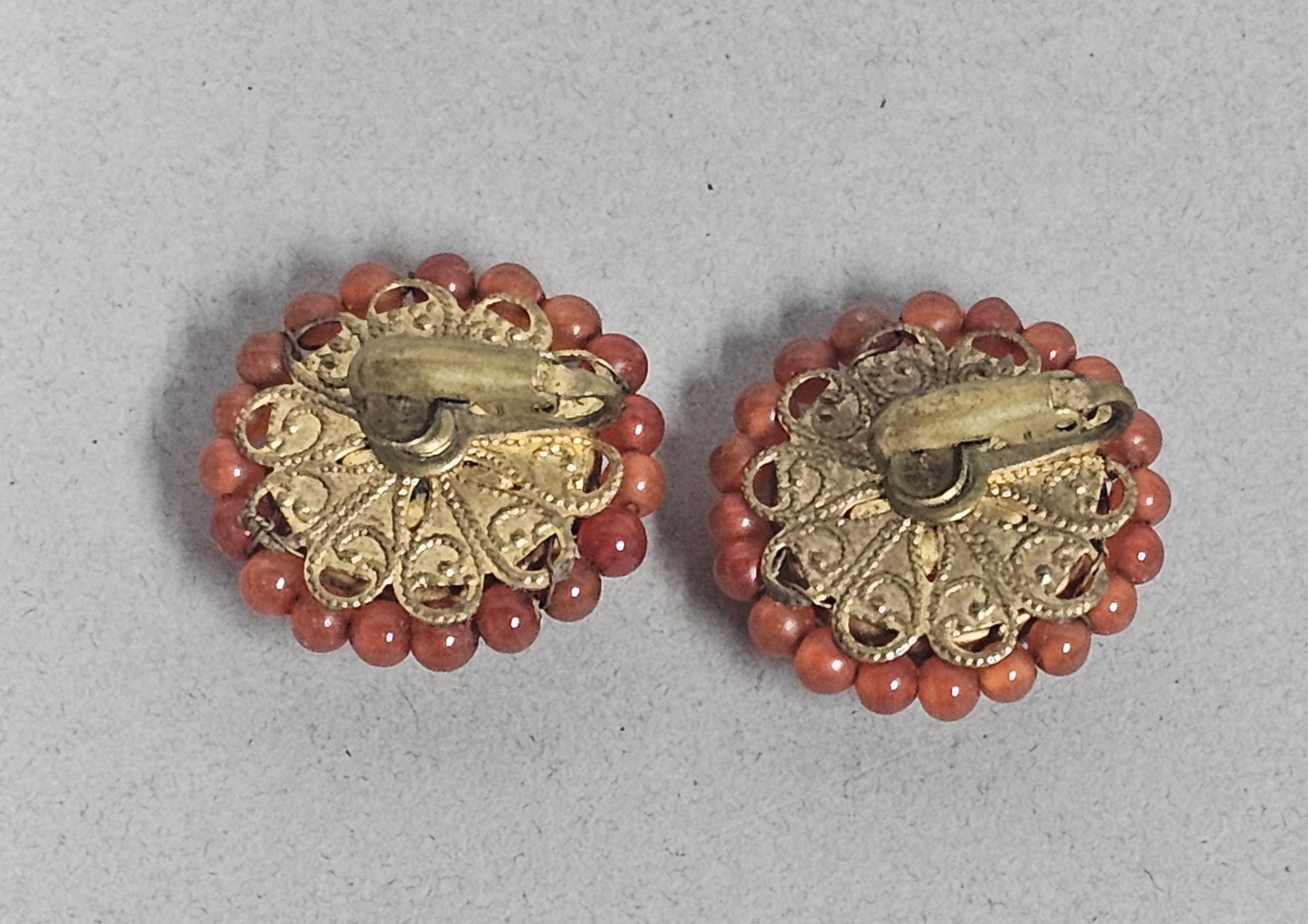 Ornella Italy Beaded Millefiori Earrings