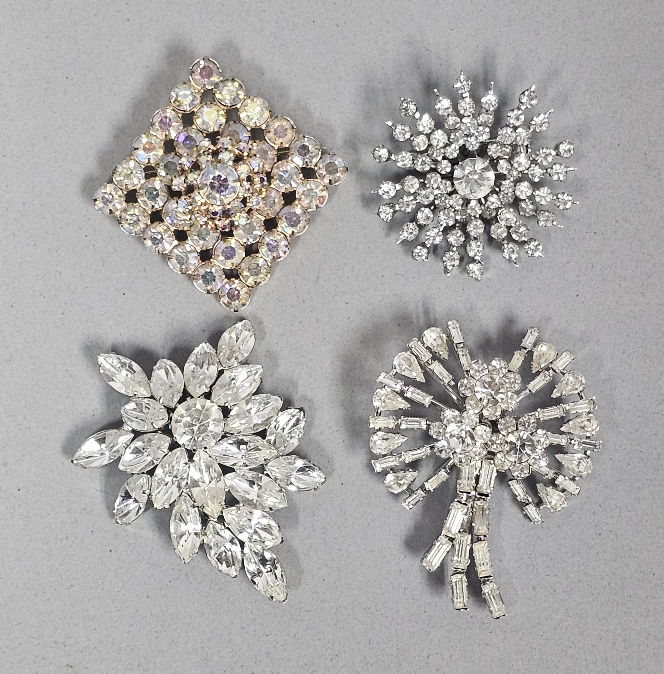 Vintage Rhinestone Brooches Inc Coro