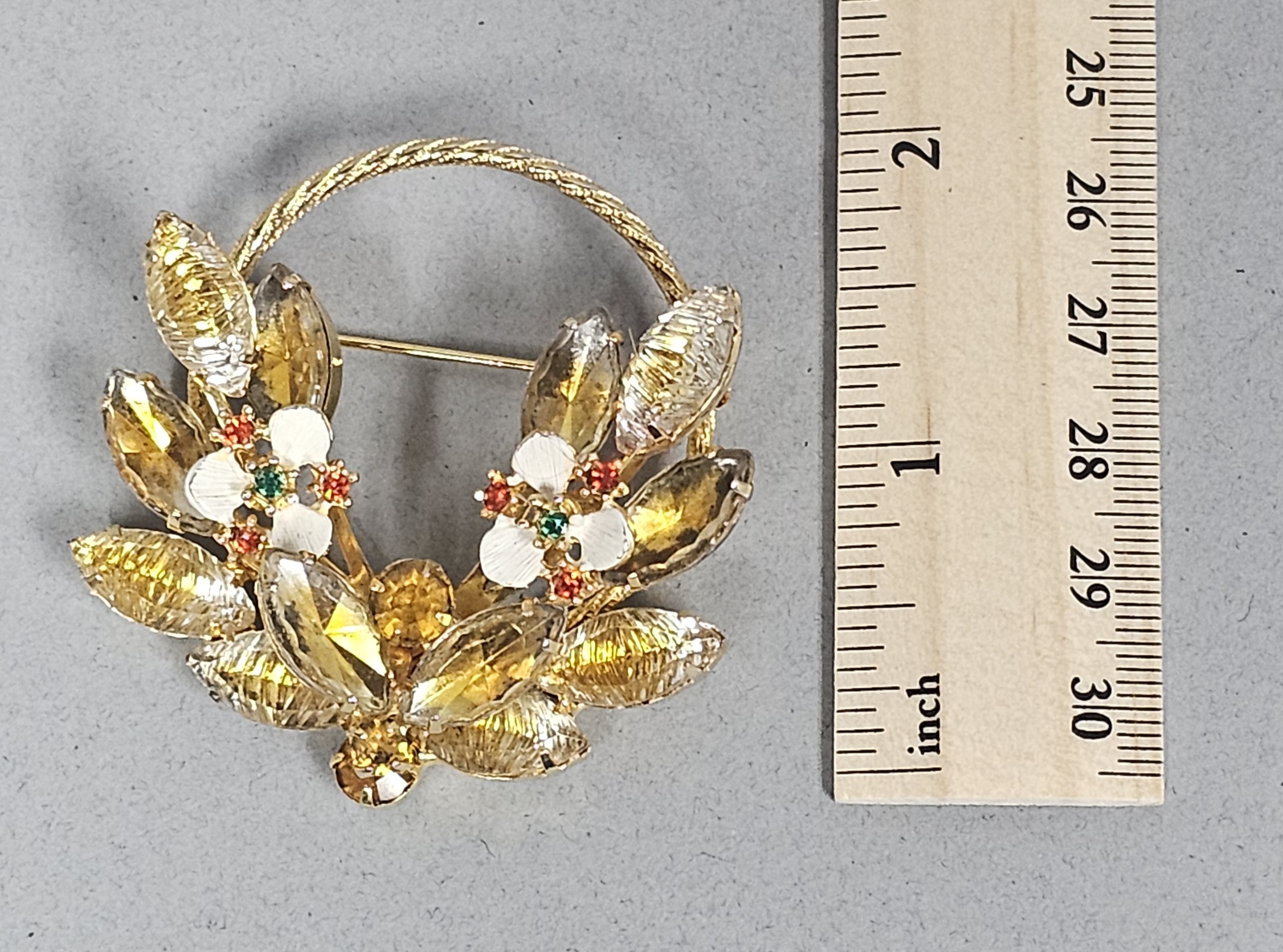 Mid-Century Amber and Enamel Demi-Parure