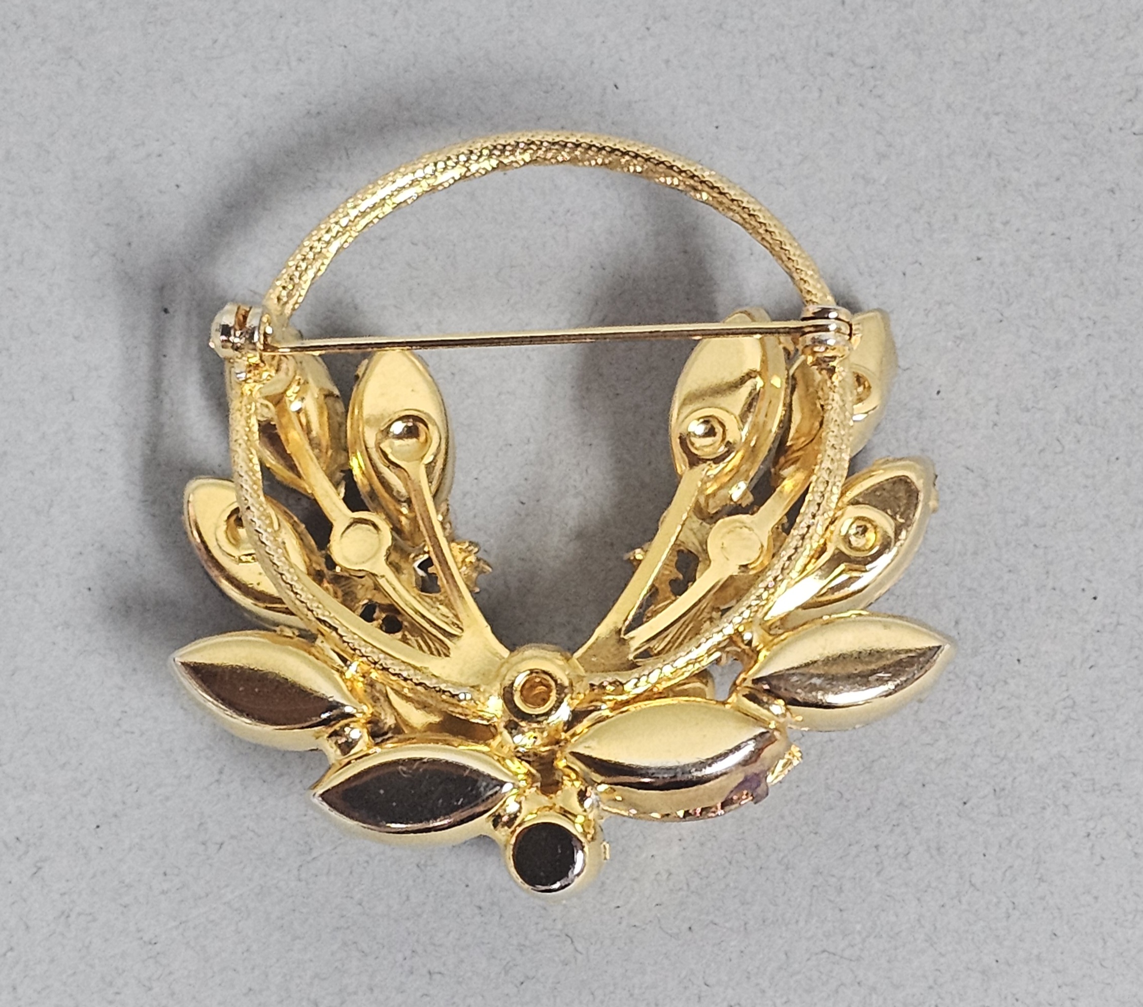 Mid-Century Amber and Enamel Demi-Parure