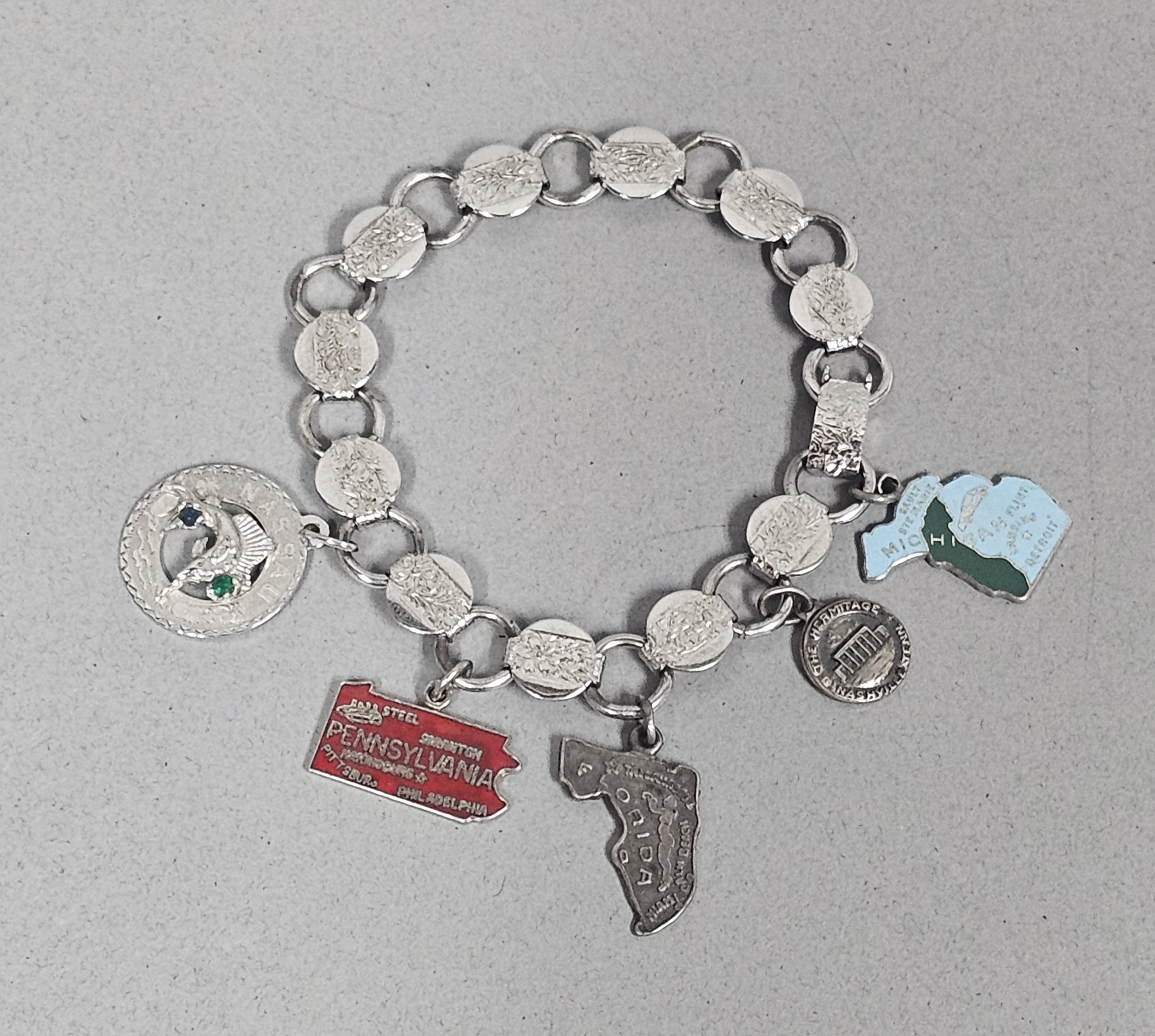 Sarah Coventry Bracelet with Sterling Charms