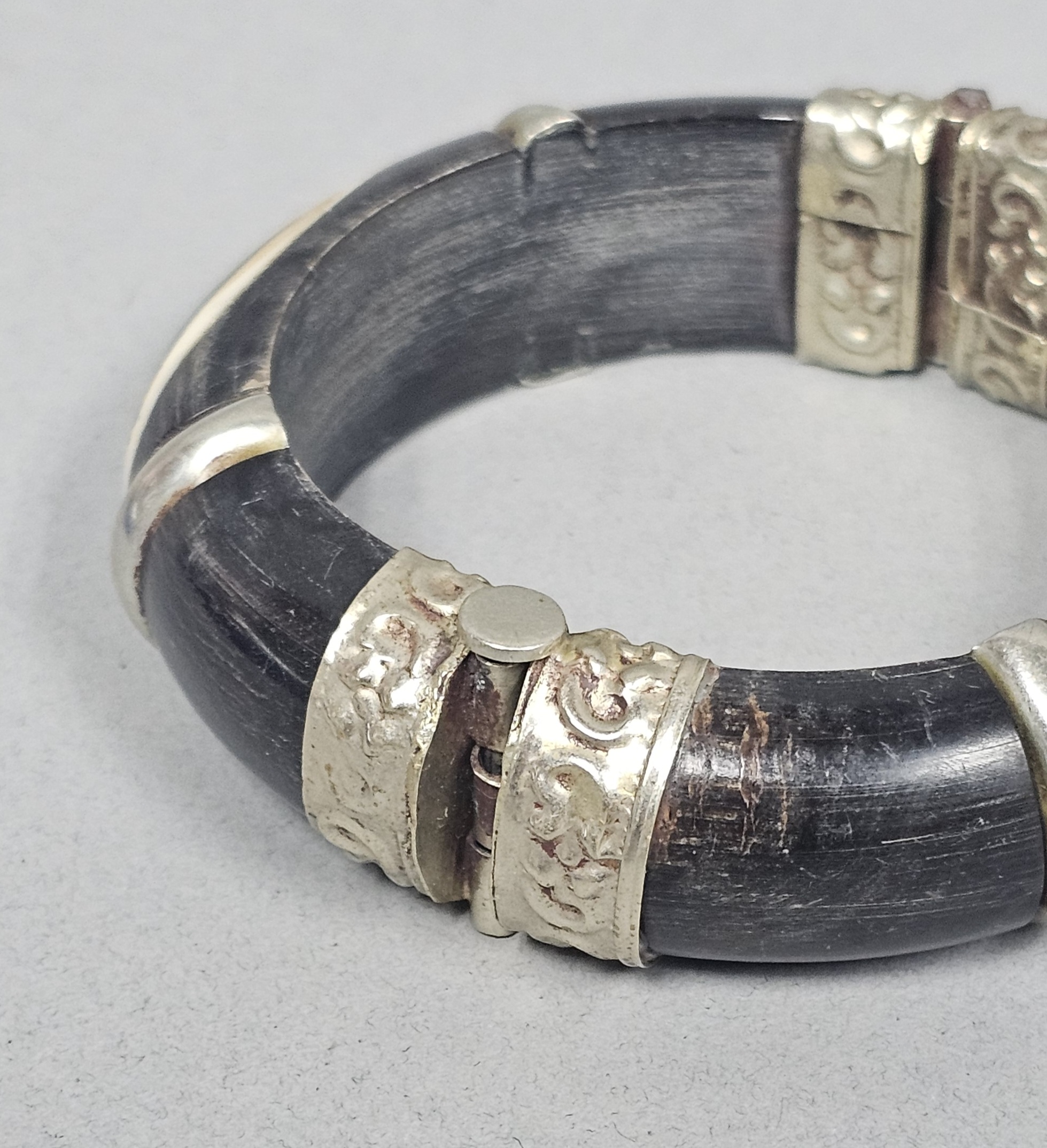 Vintage Horn and Bone Bangle