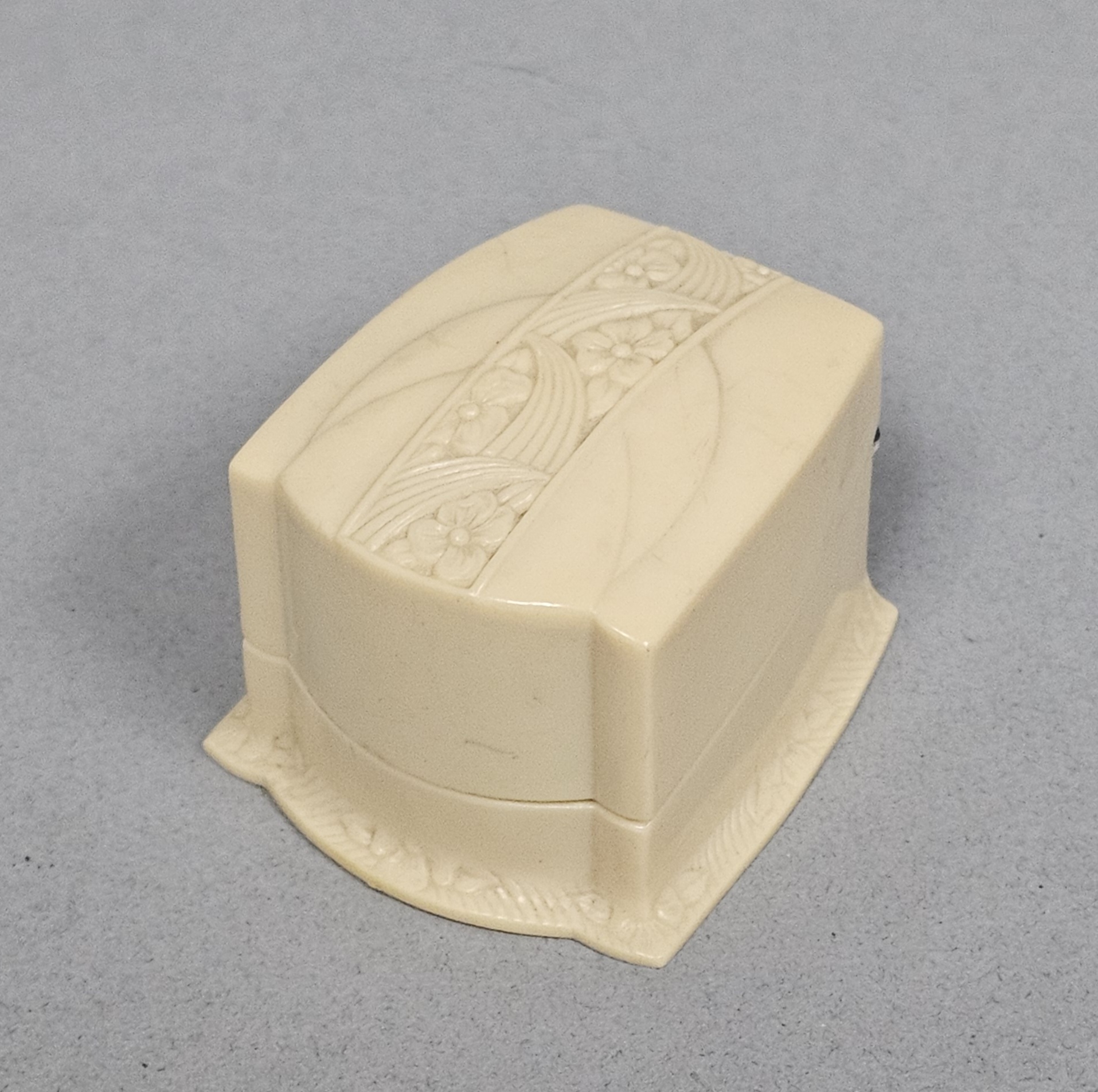 Art Deco Floral Celluloid Ring Box