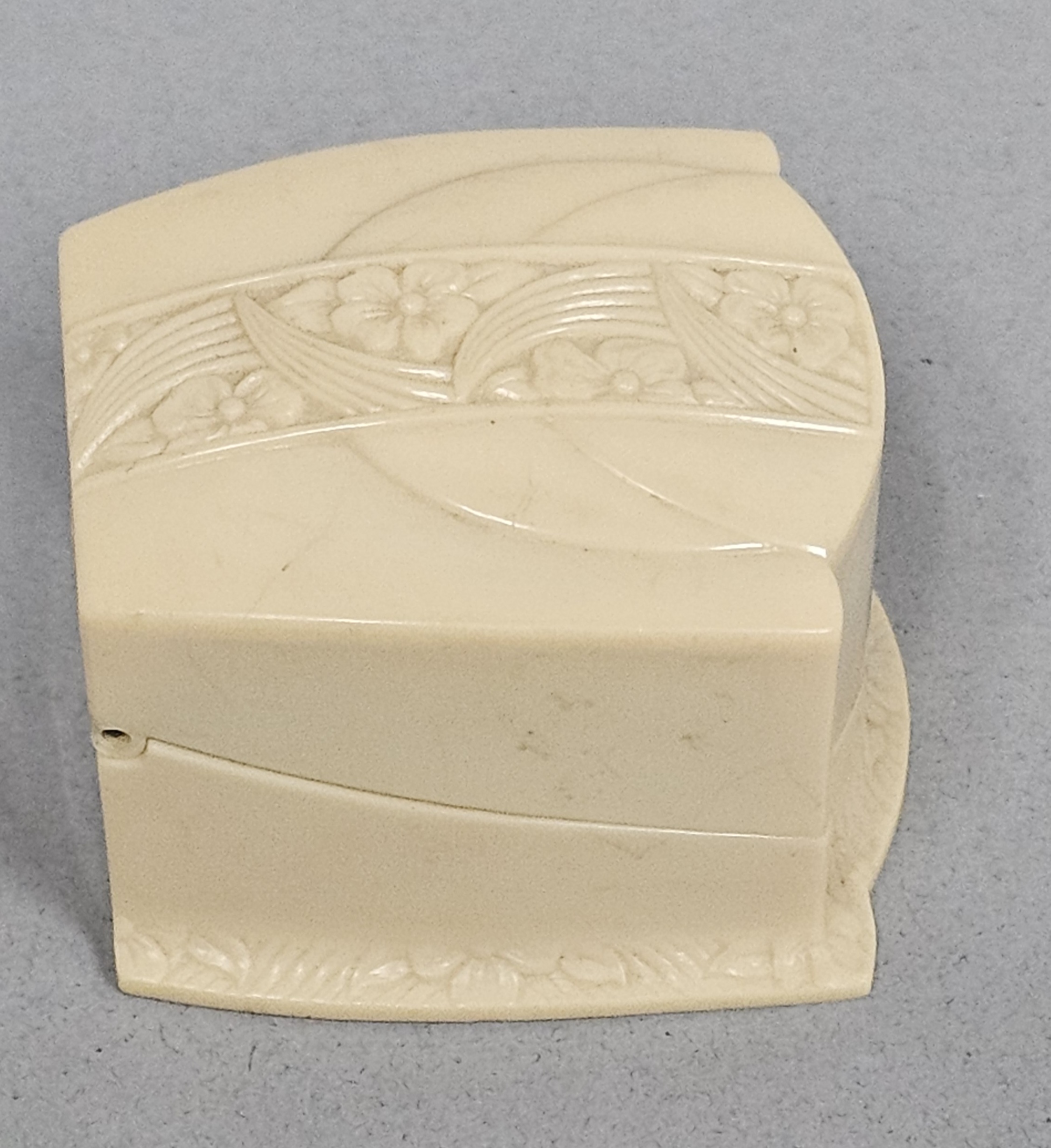 Art Deco Floral Celluloid Ring Box