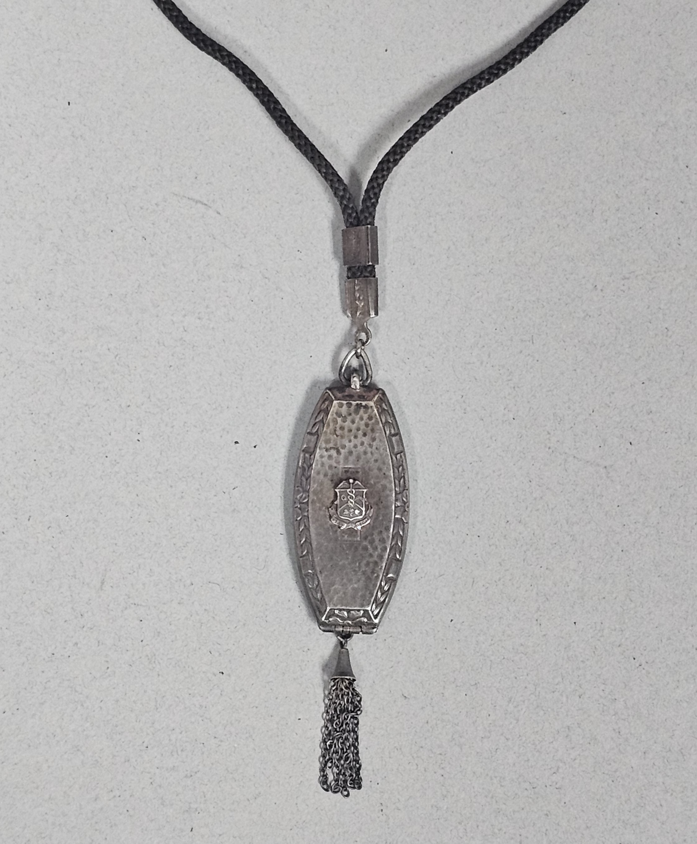 Art Deco Sterling Medical Locket 8.1 Grams