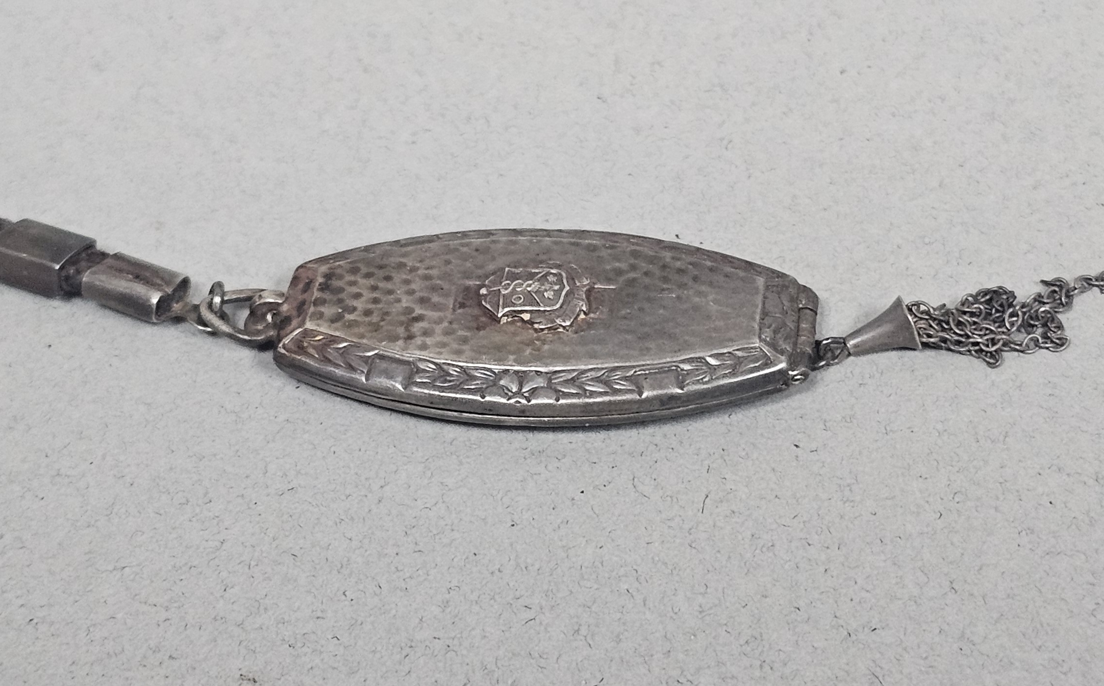 Art Deco Sterling Medical Locket 8.1 Grams