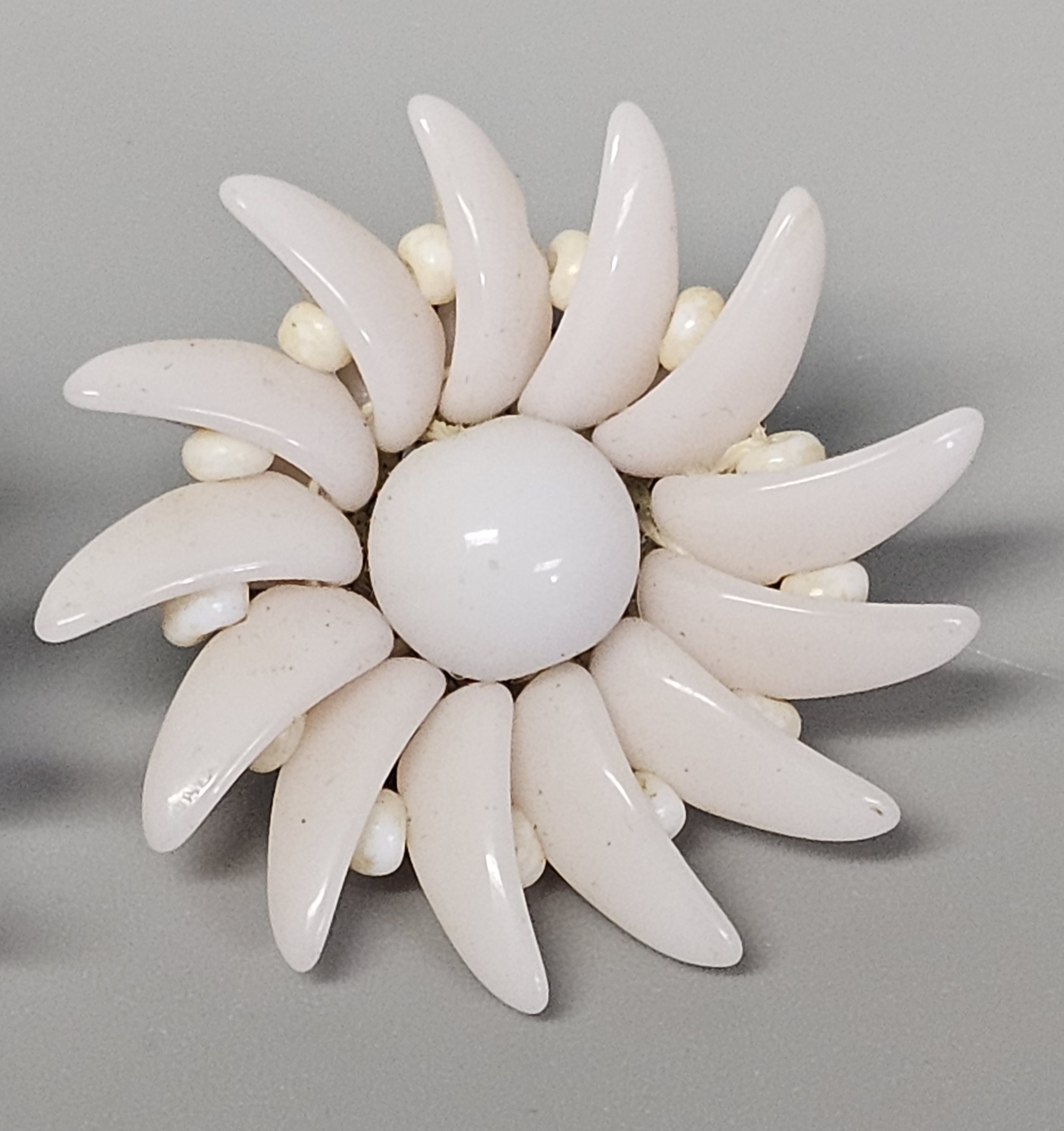 Collection of Vintage Enamel Flower Jewelry