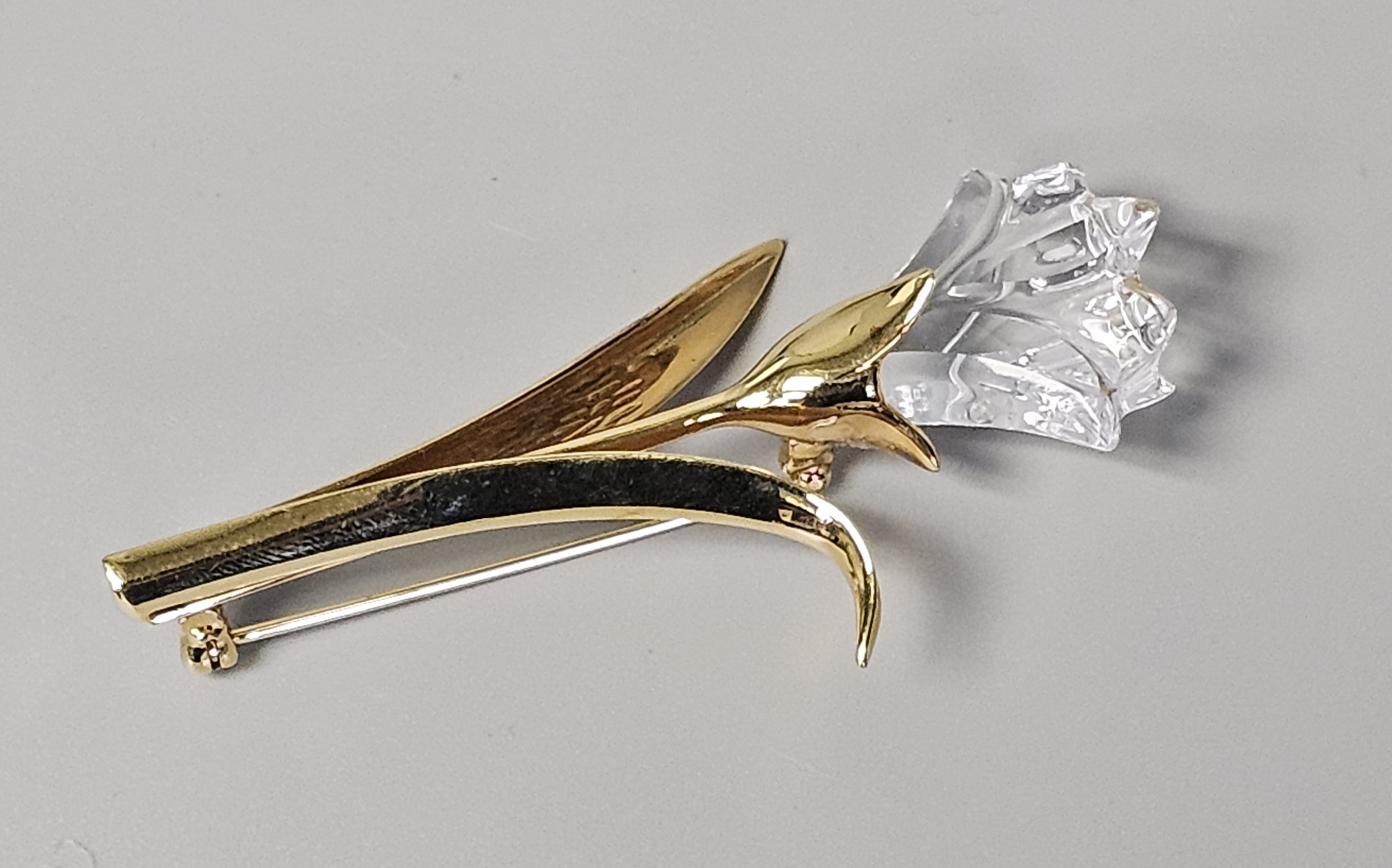 Swarovski Crystal Lily Flower Brooch