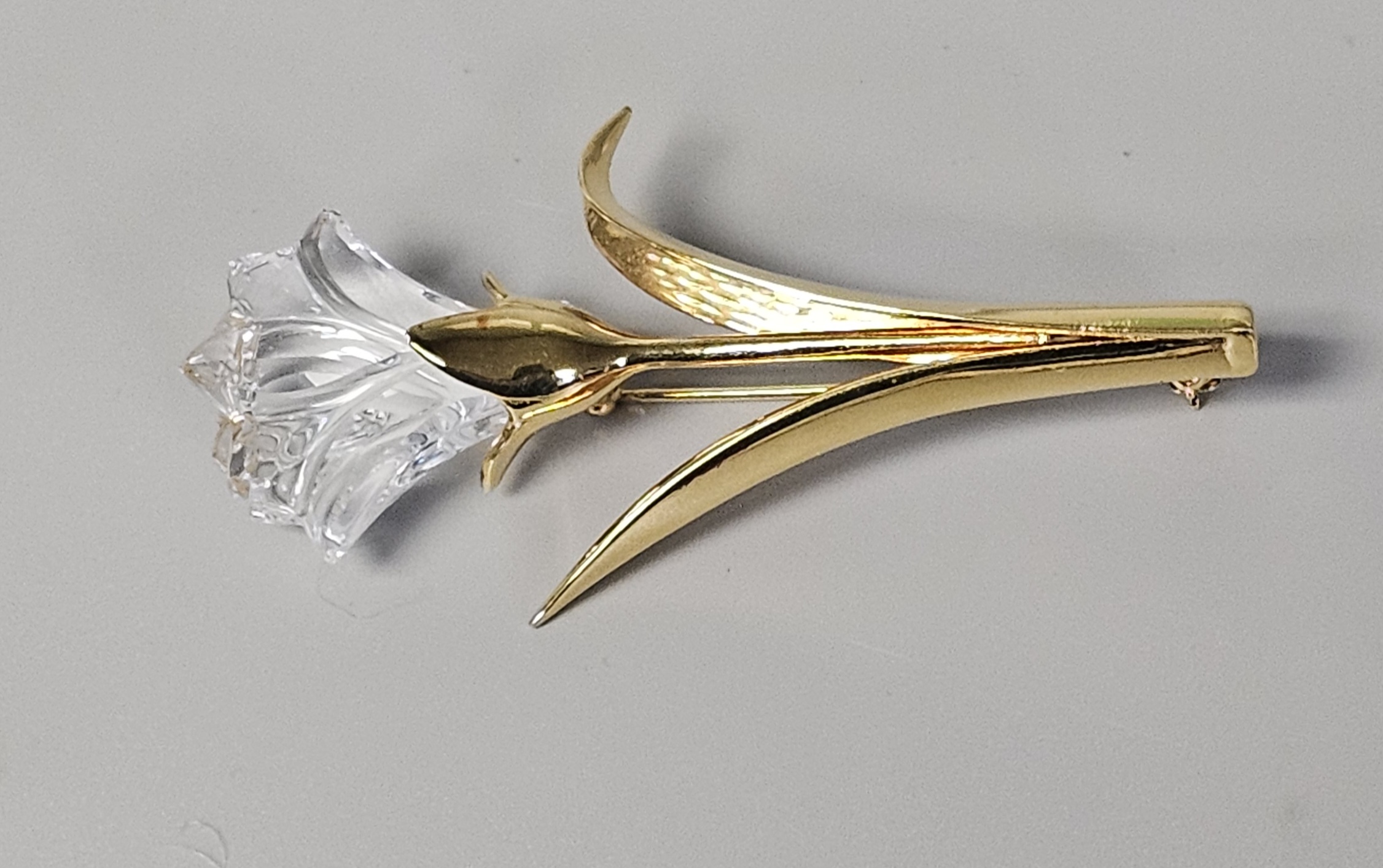 Swarovski Crystal Lily Flower Brooch