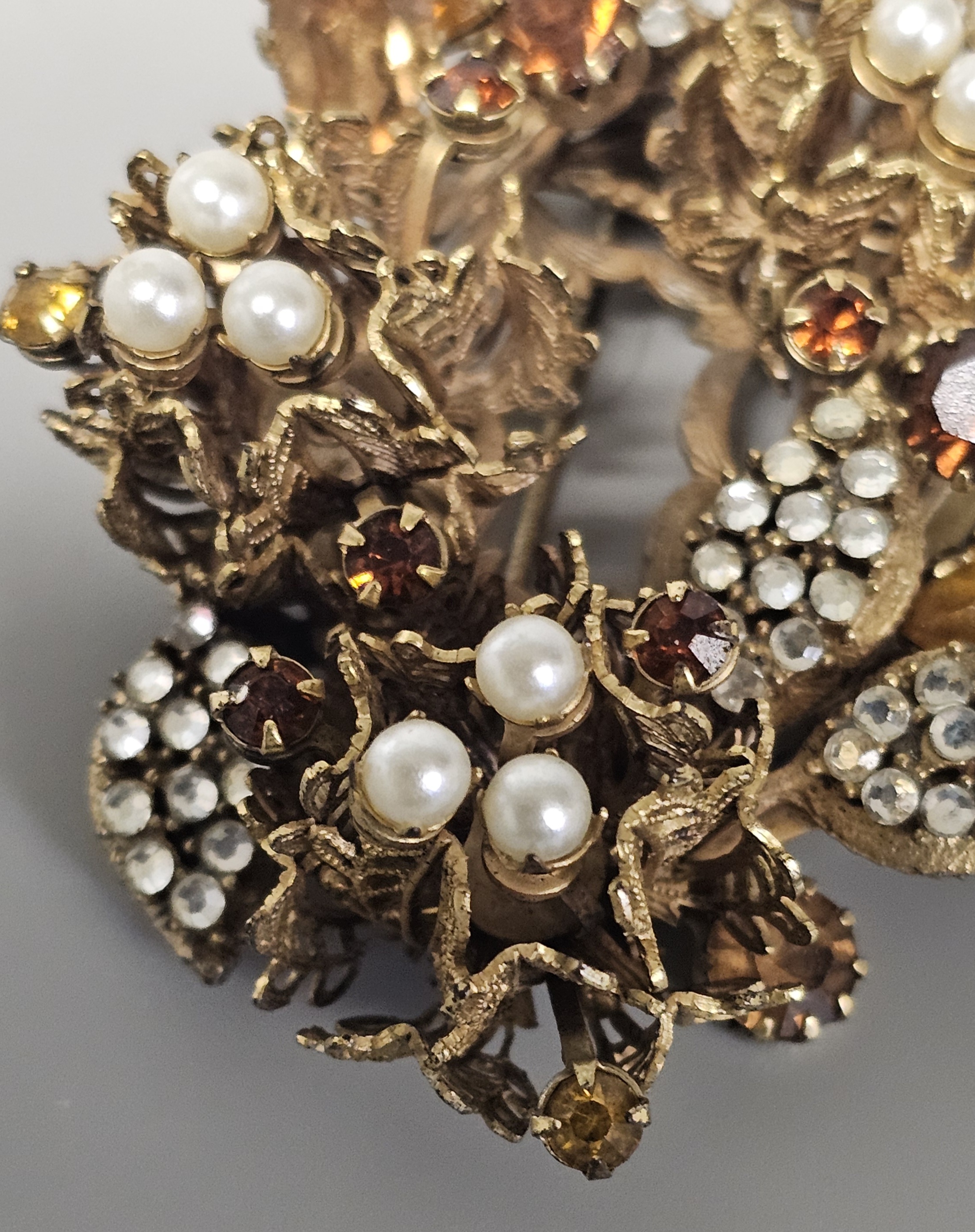Vendome Mid-Century Gilt Costume Demi-Parure