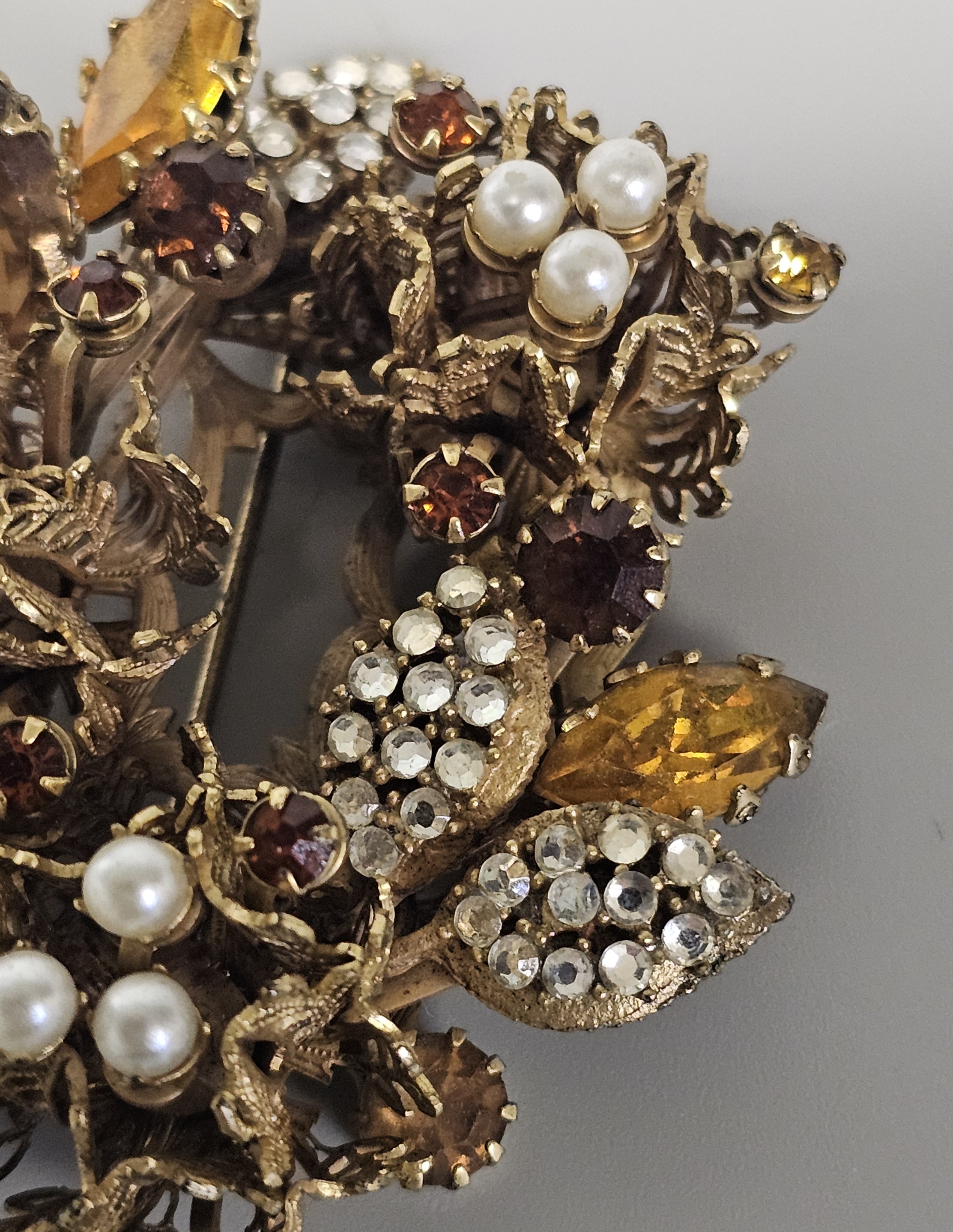 Vendome Mid-Century Gilt Costume Demi-Parure