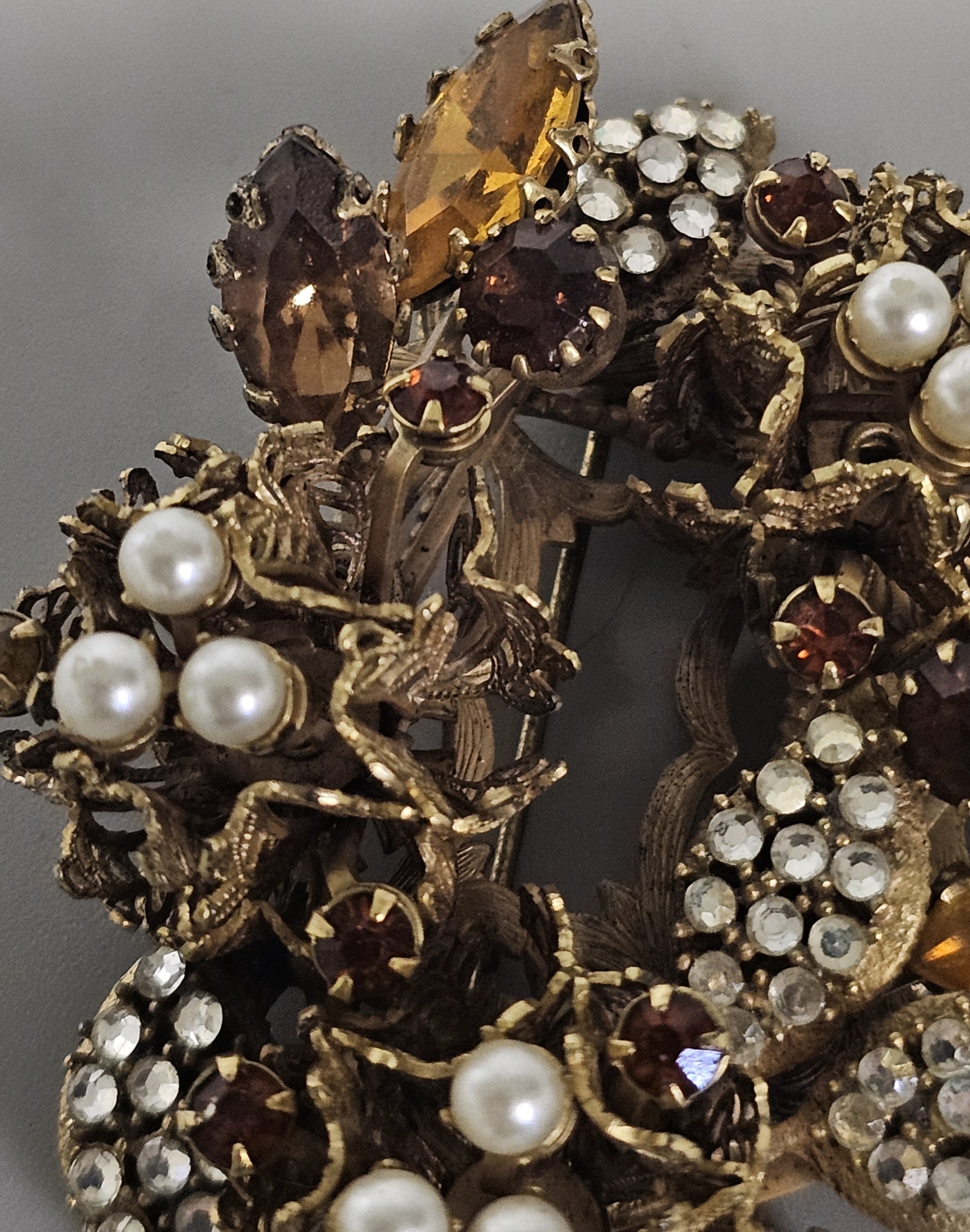 Vendome Mid-Century Gilt Costume Demi-Parure