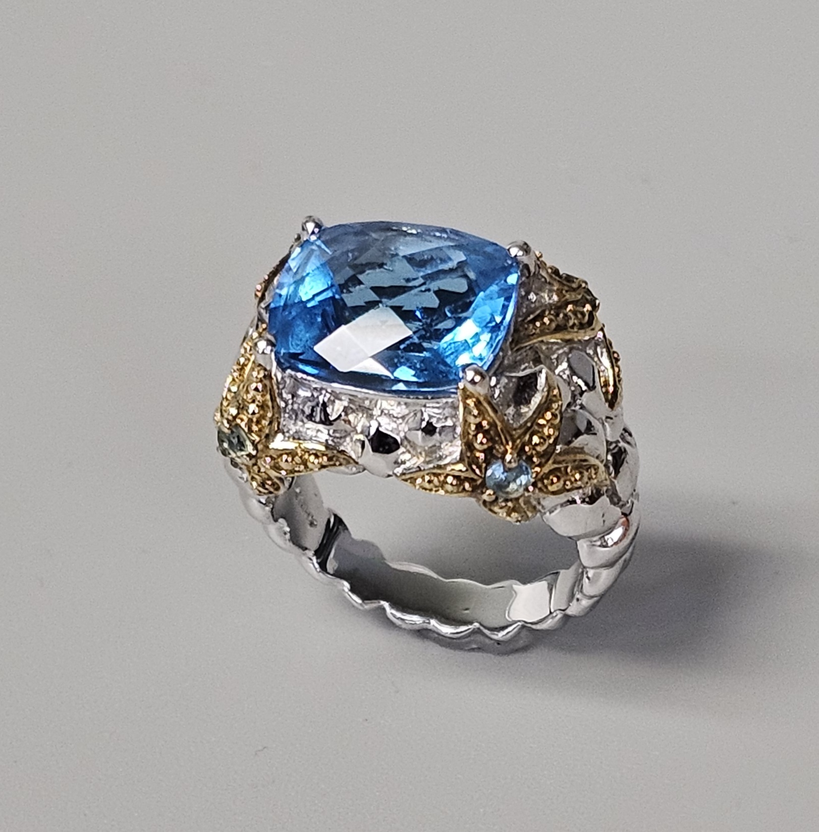 Sterling Silver Nautical Starfish Cocktail Ring