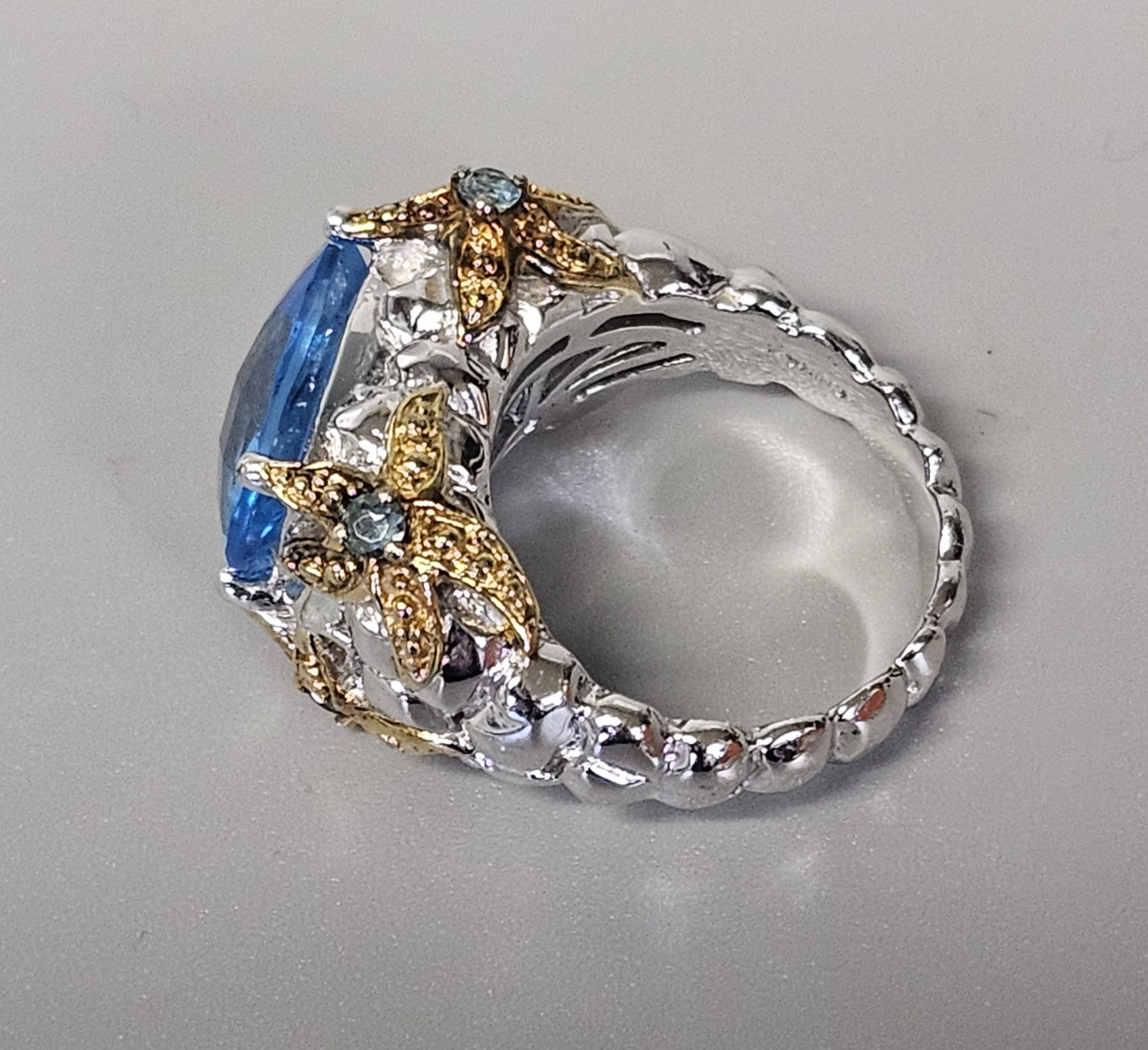 Sterling Silver Nautical Starfish Cocktail Ring