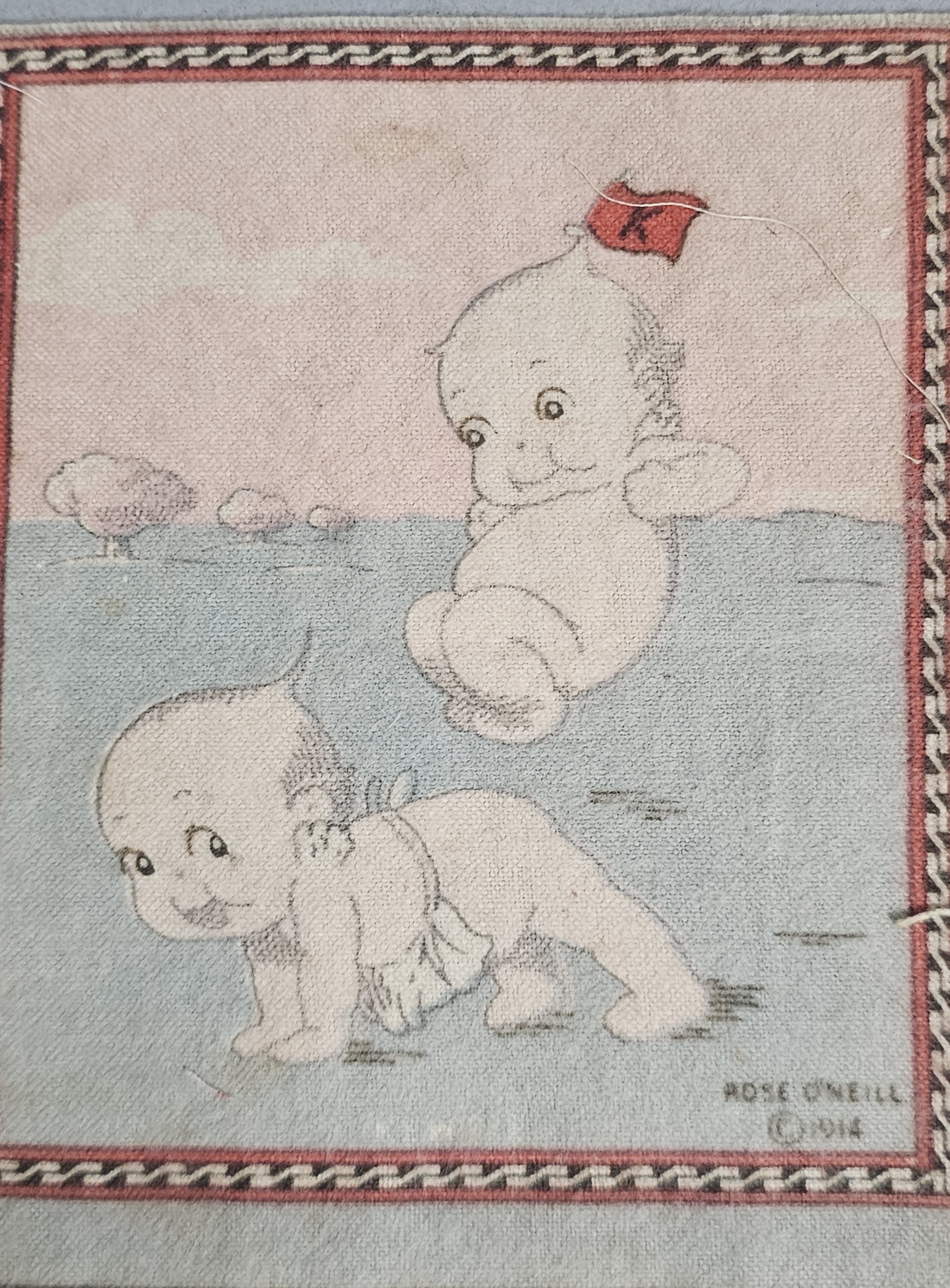 Three Rose O'Neill Kewpie Tobacco Flannels