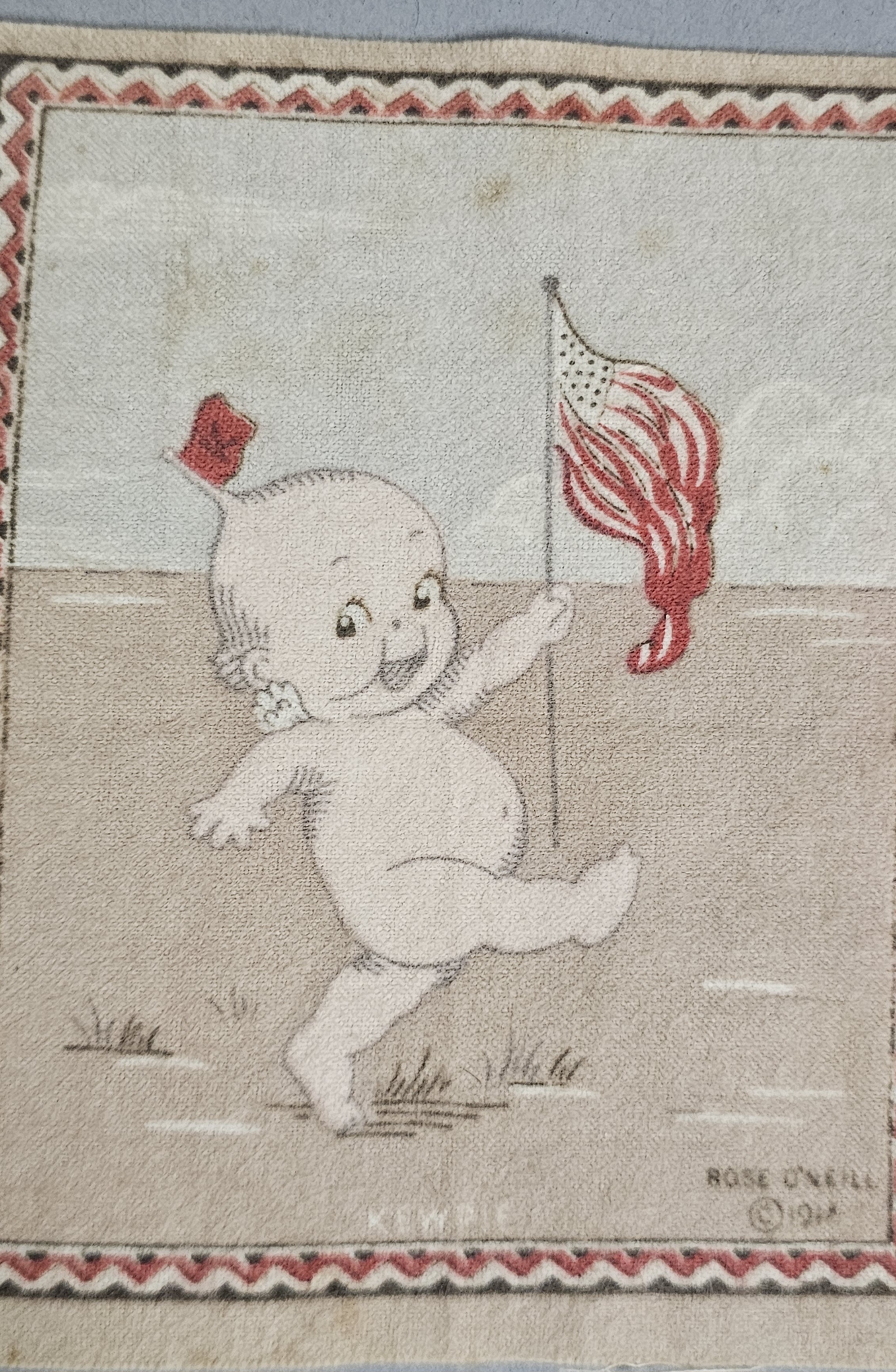 Three Rose O'Neill Kewpie Tobacco Flannels