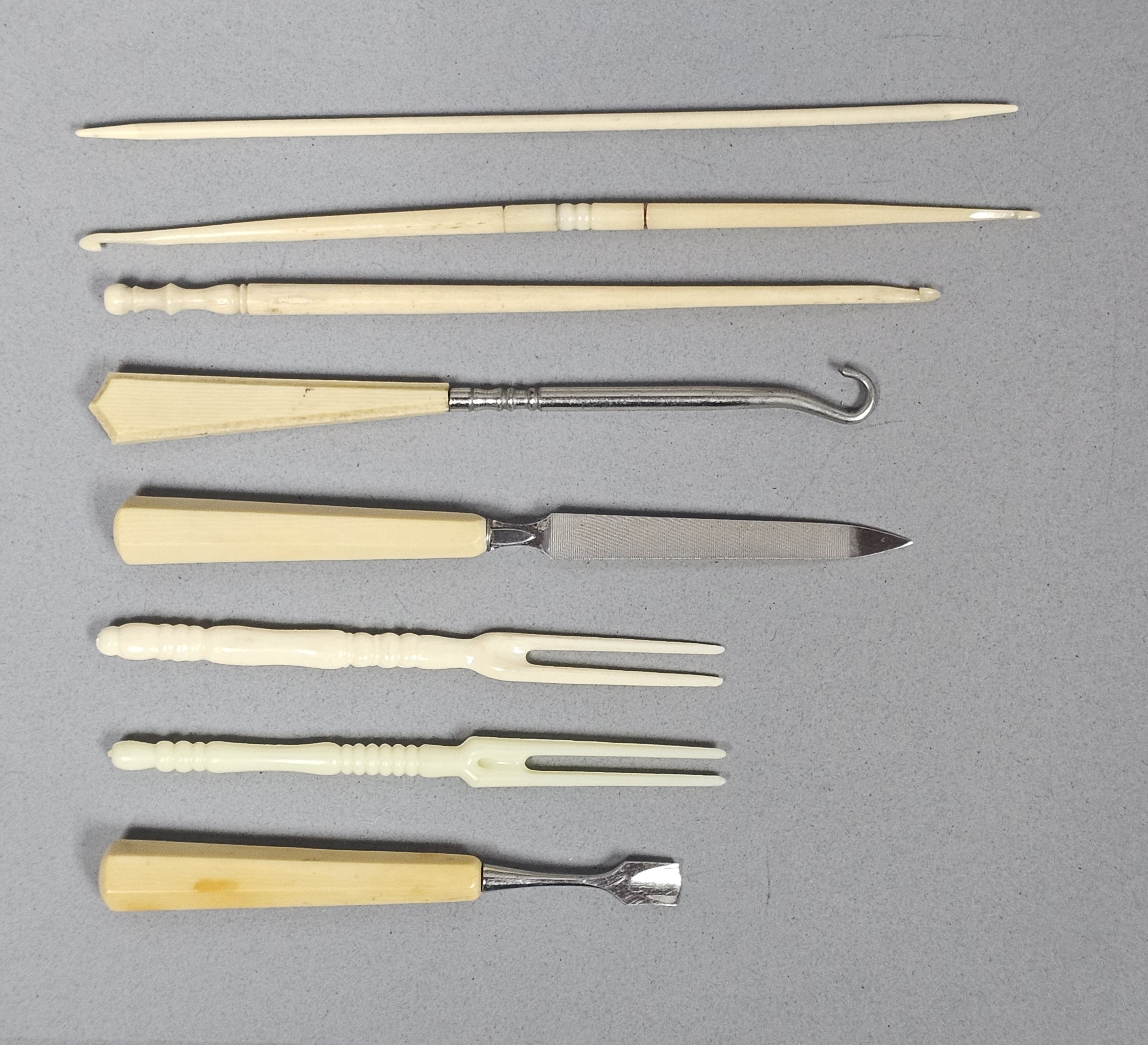 An Assortment of Antique Bone Tools