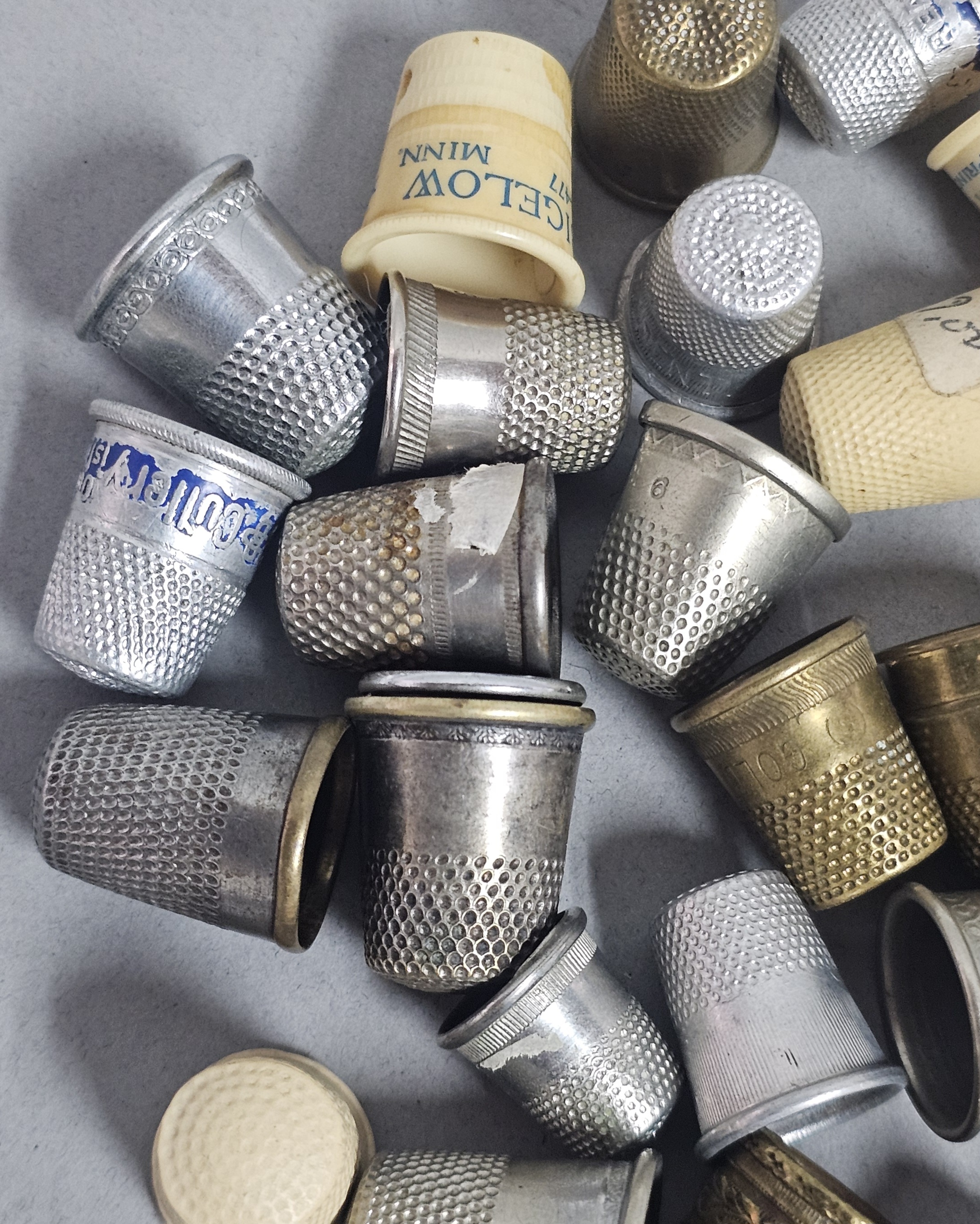 A Collection of Vintage Sewing Thimbles