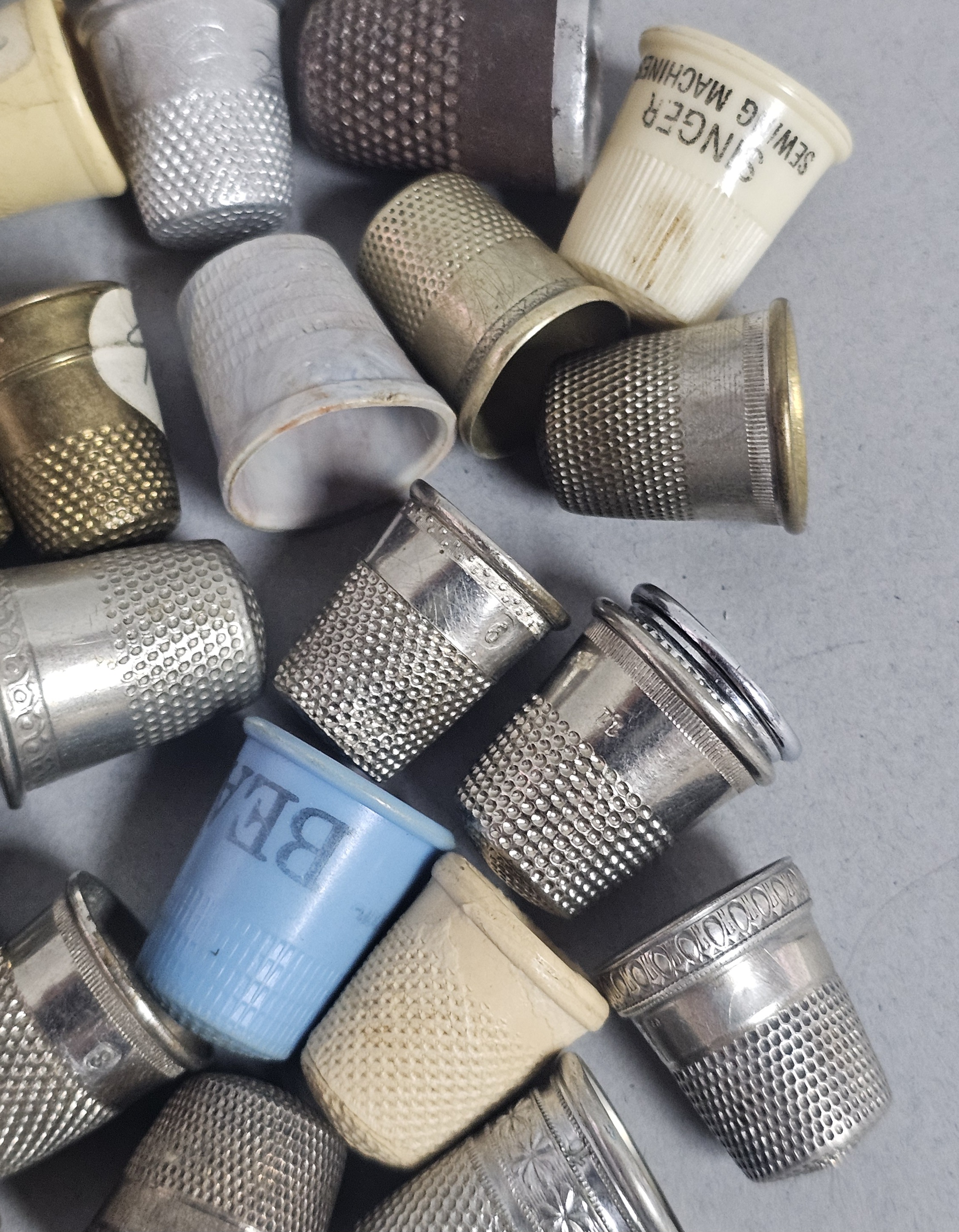 A Collection of Vintage Sewing Thimbles