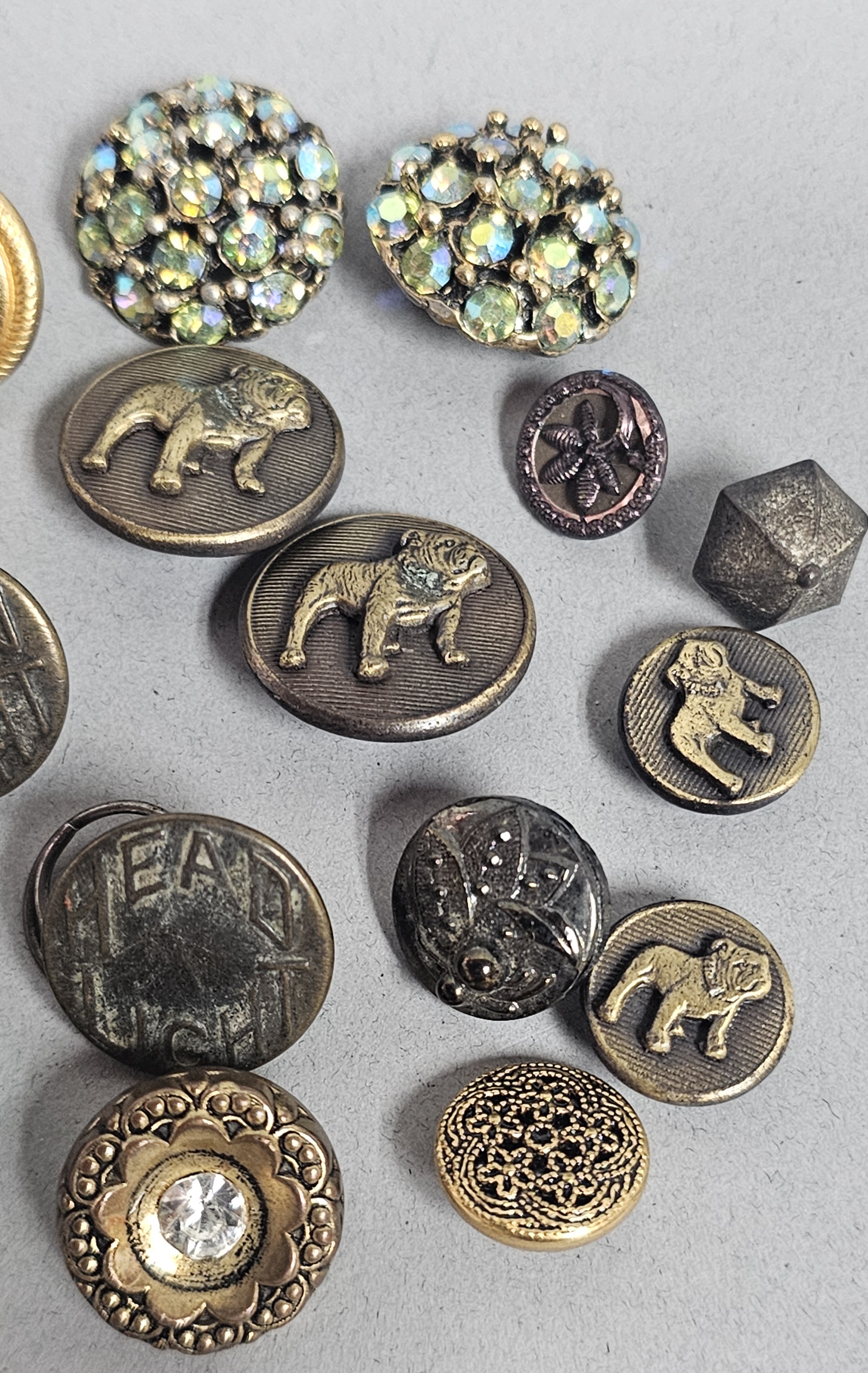 Assorted Vintage and Antique Collectible Buttons