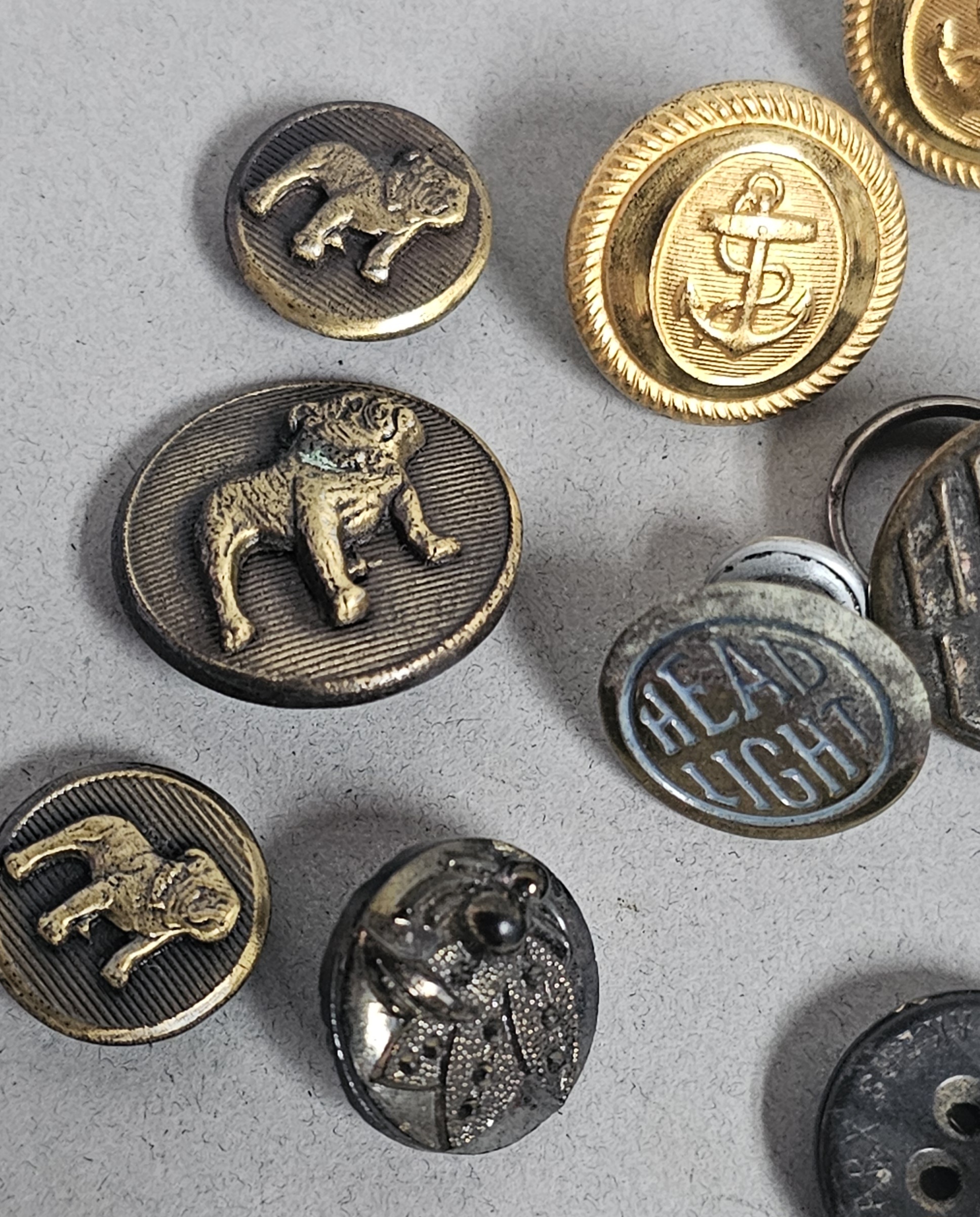 Assorted Vintage and Antique Collectible Buttons