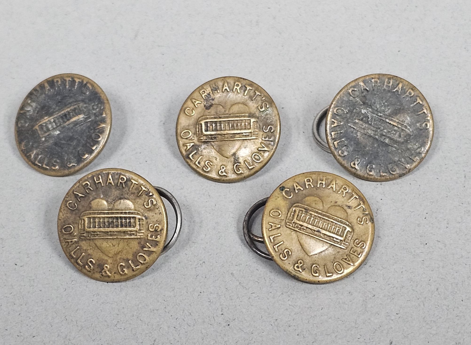 Vintage Carhartt Workwear Buttons