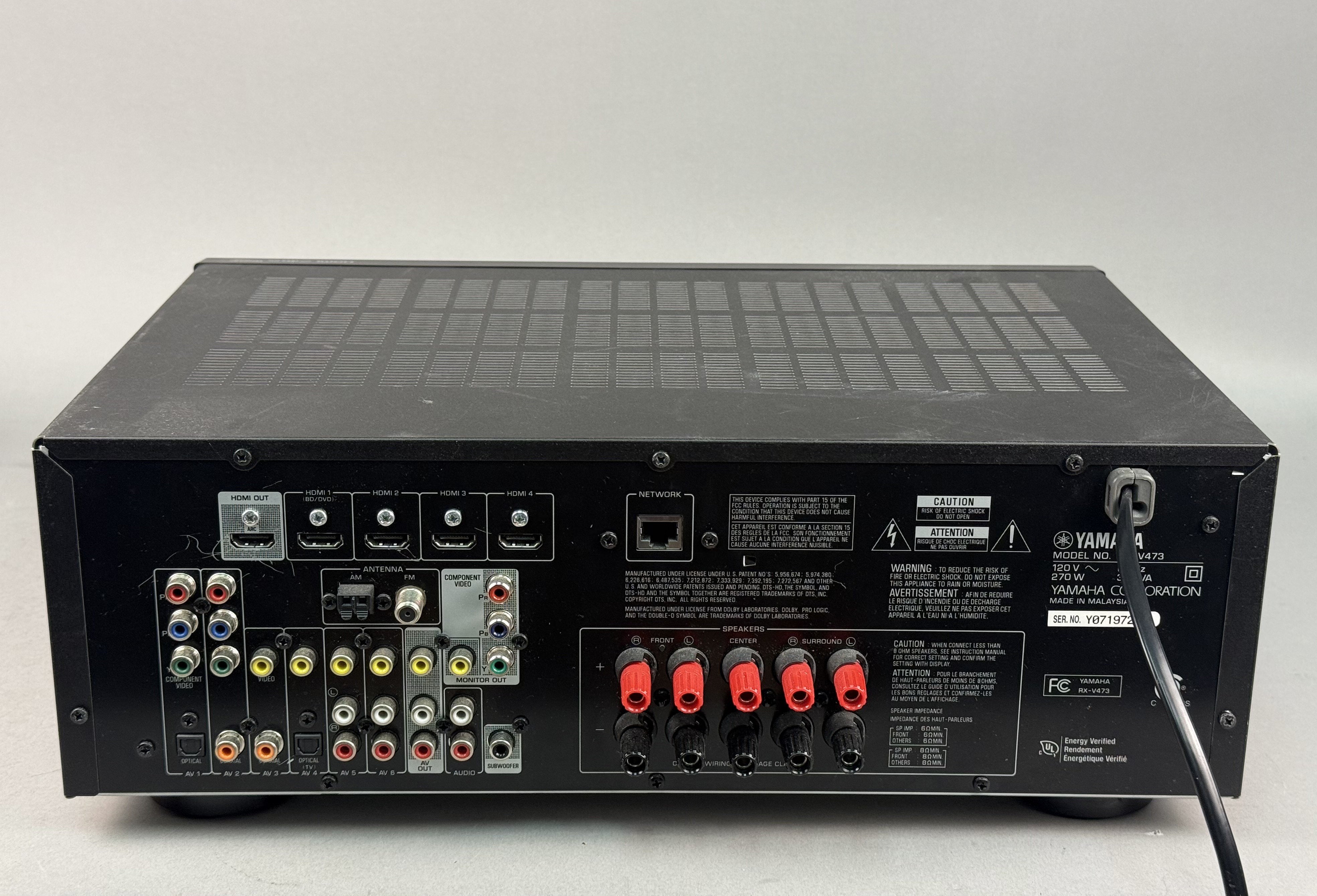 Yamaha RX-V473 5.1-Channel AV Receiver