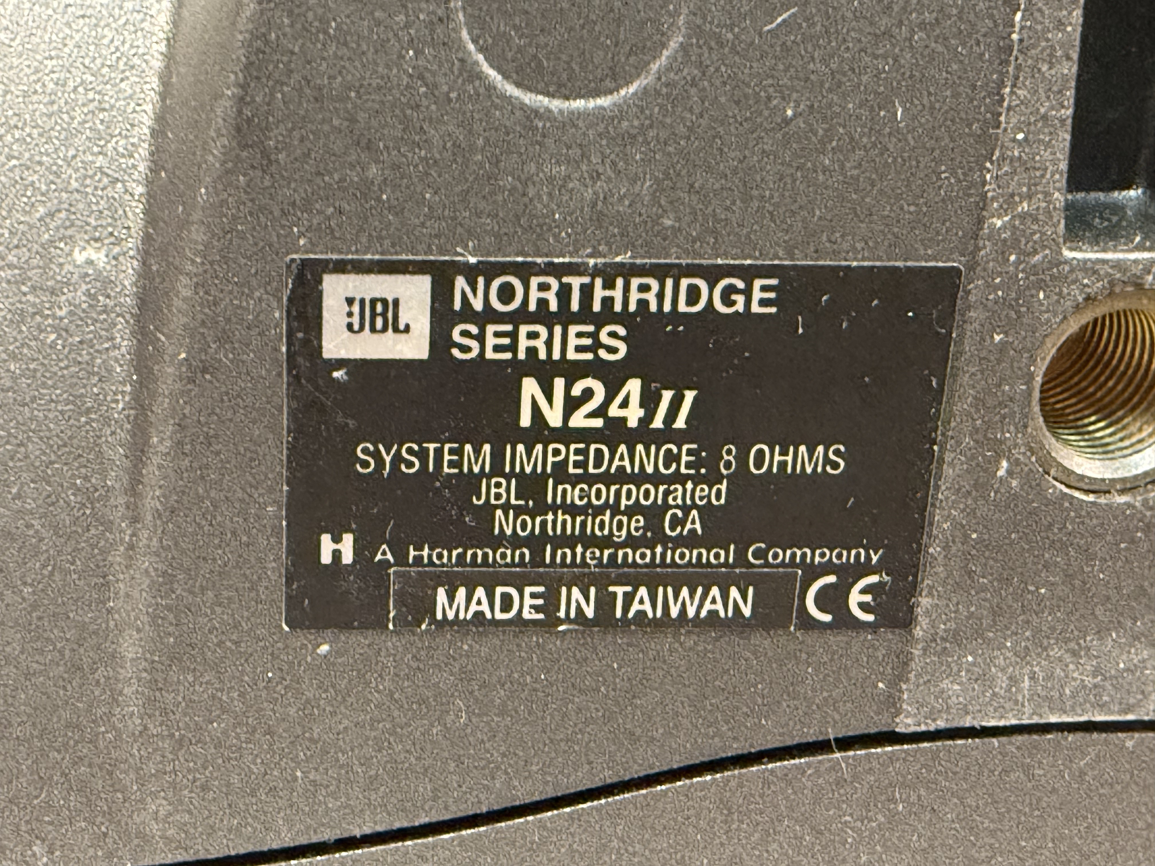 A Pair of JBL N24II Speakers