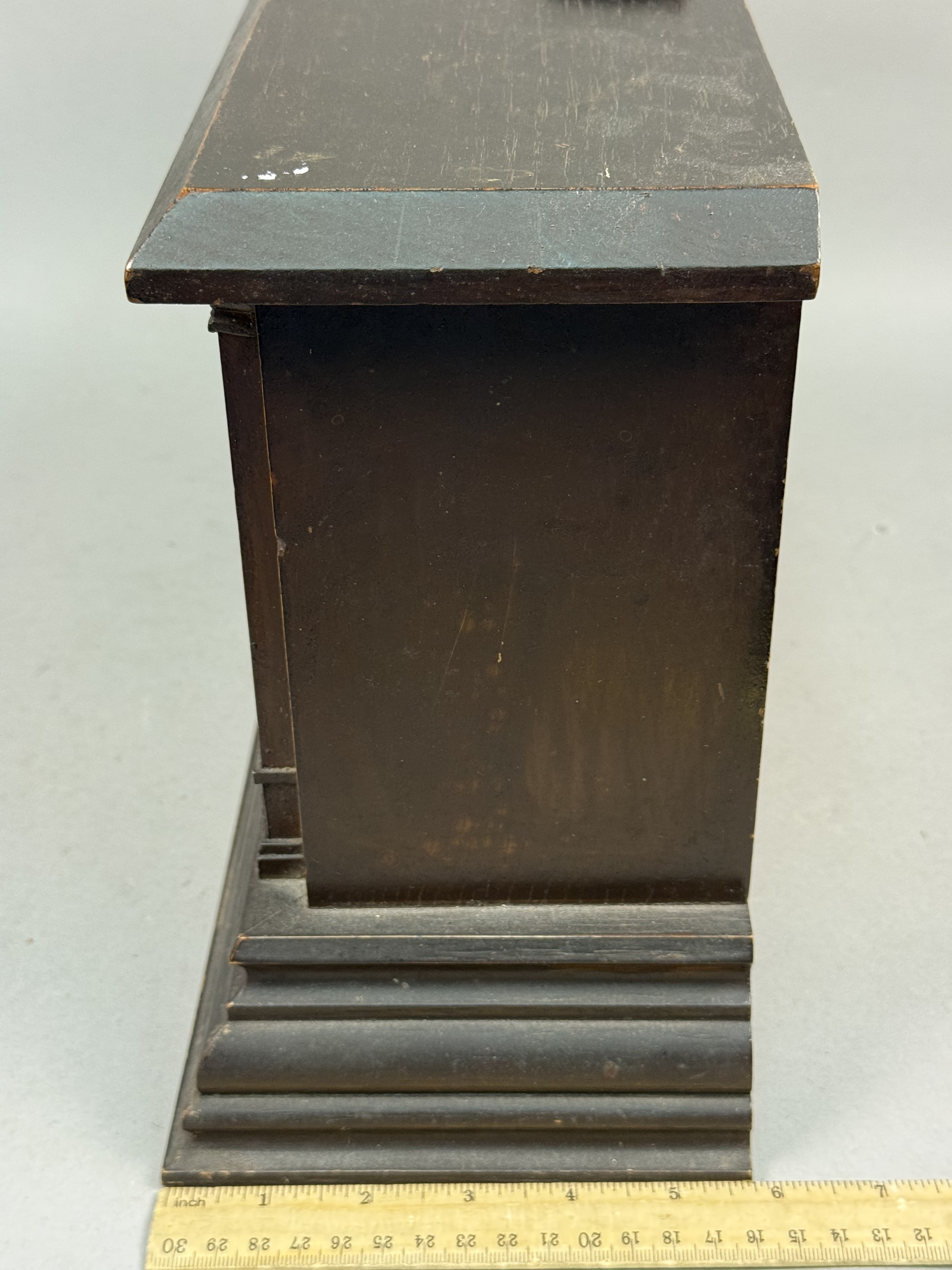 Ingraham Architectural Wood Mantel Clock