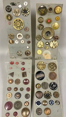 Assortment of Vintage Decorative Buttons. An assortment of 75 vintage decorative buttons 