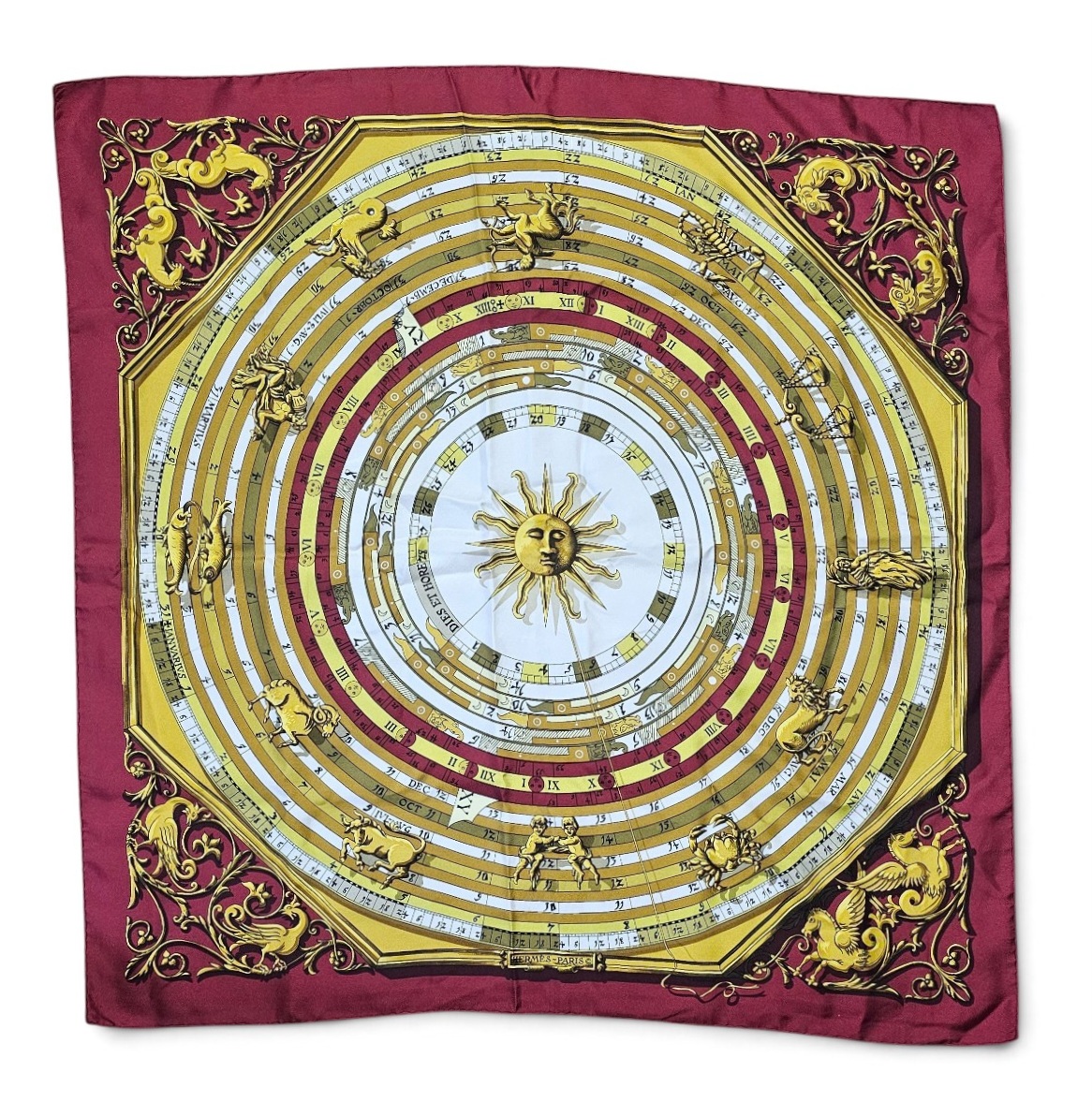 Hermes Dies et Hore Silk Scarf
