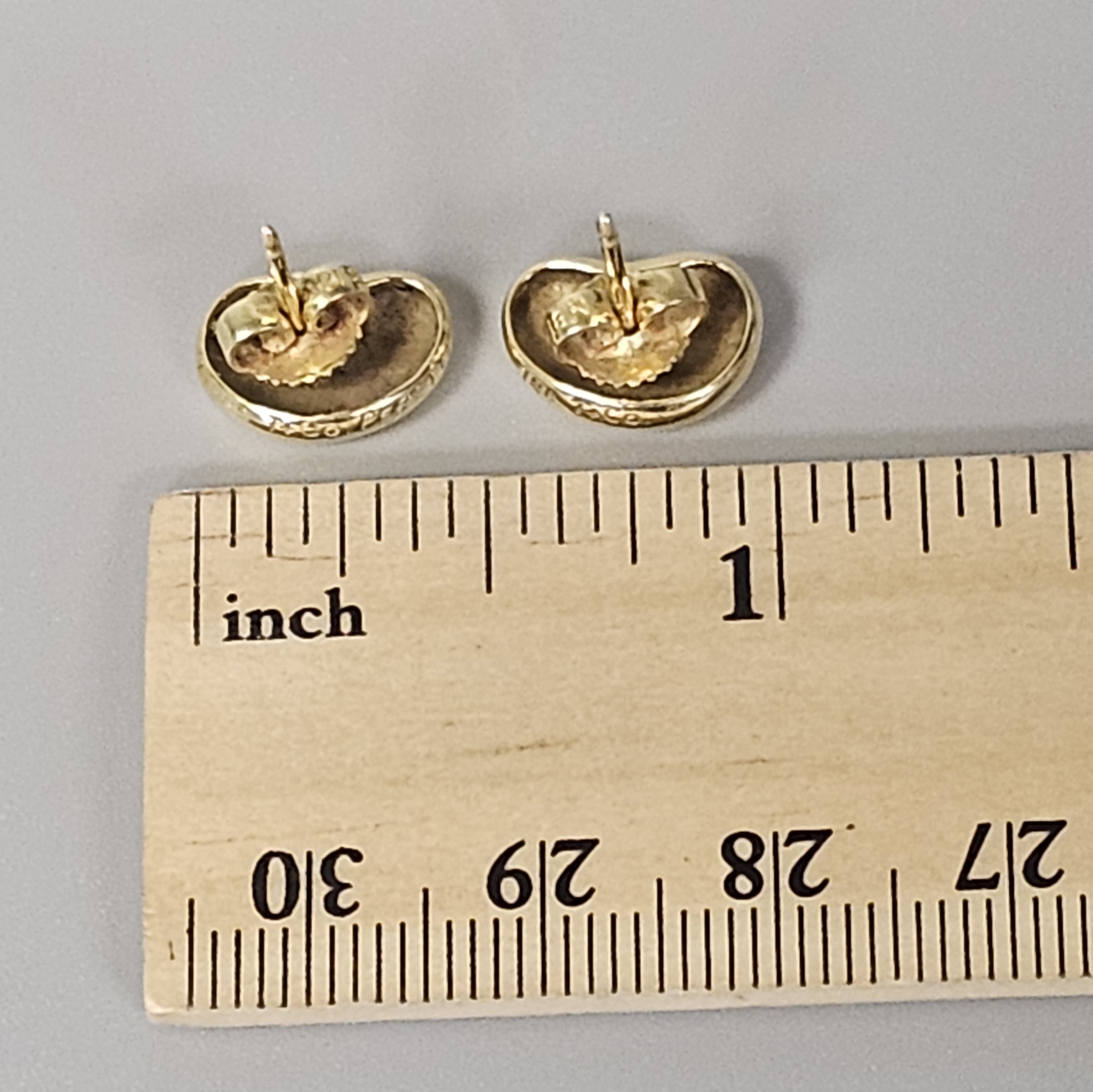 18K Tiffany & Co. Elsa Peretti Bean Earrings 3.7 Grams