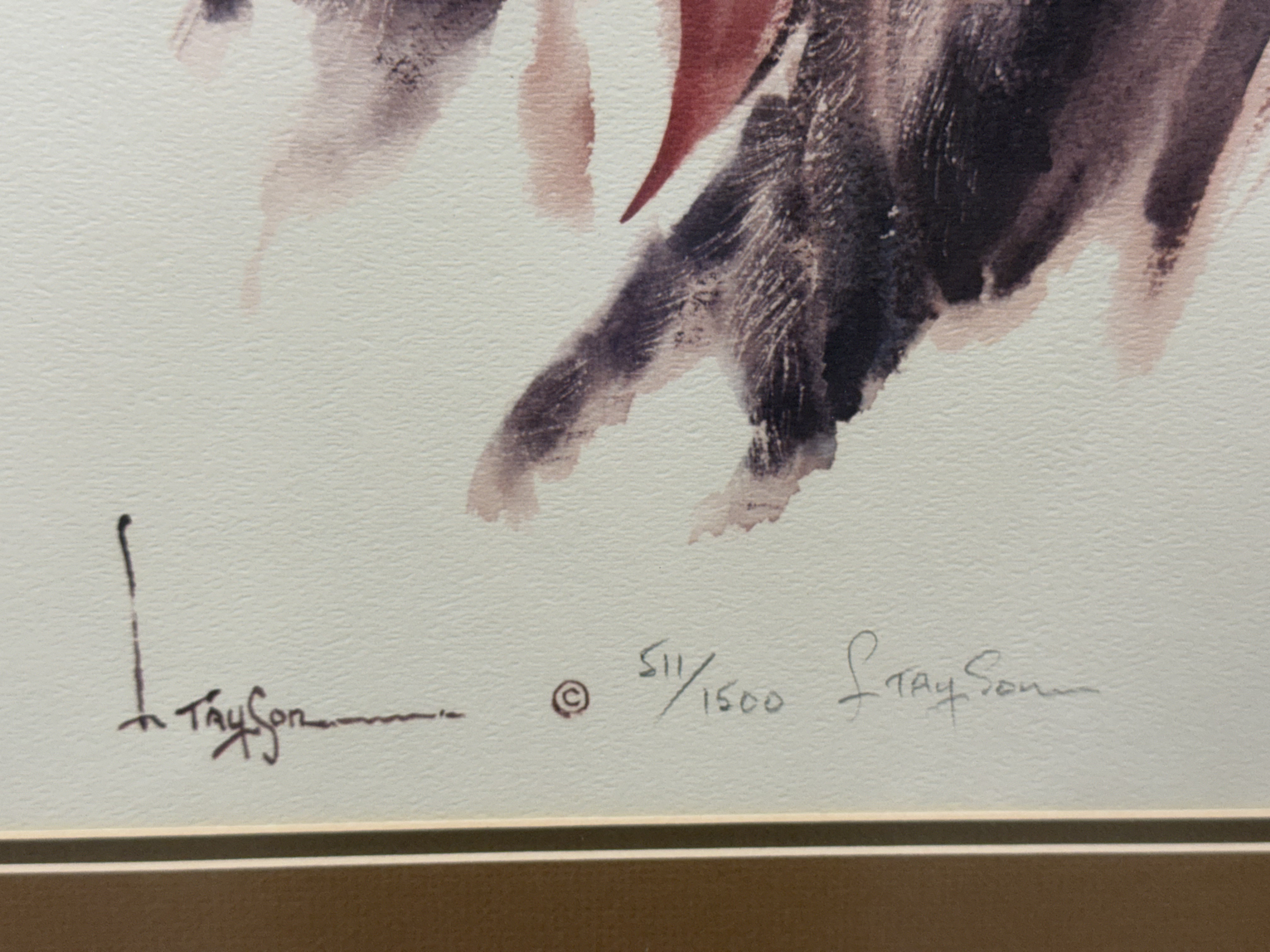 Lyle Tayson Signed Native American Print