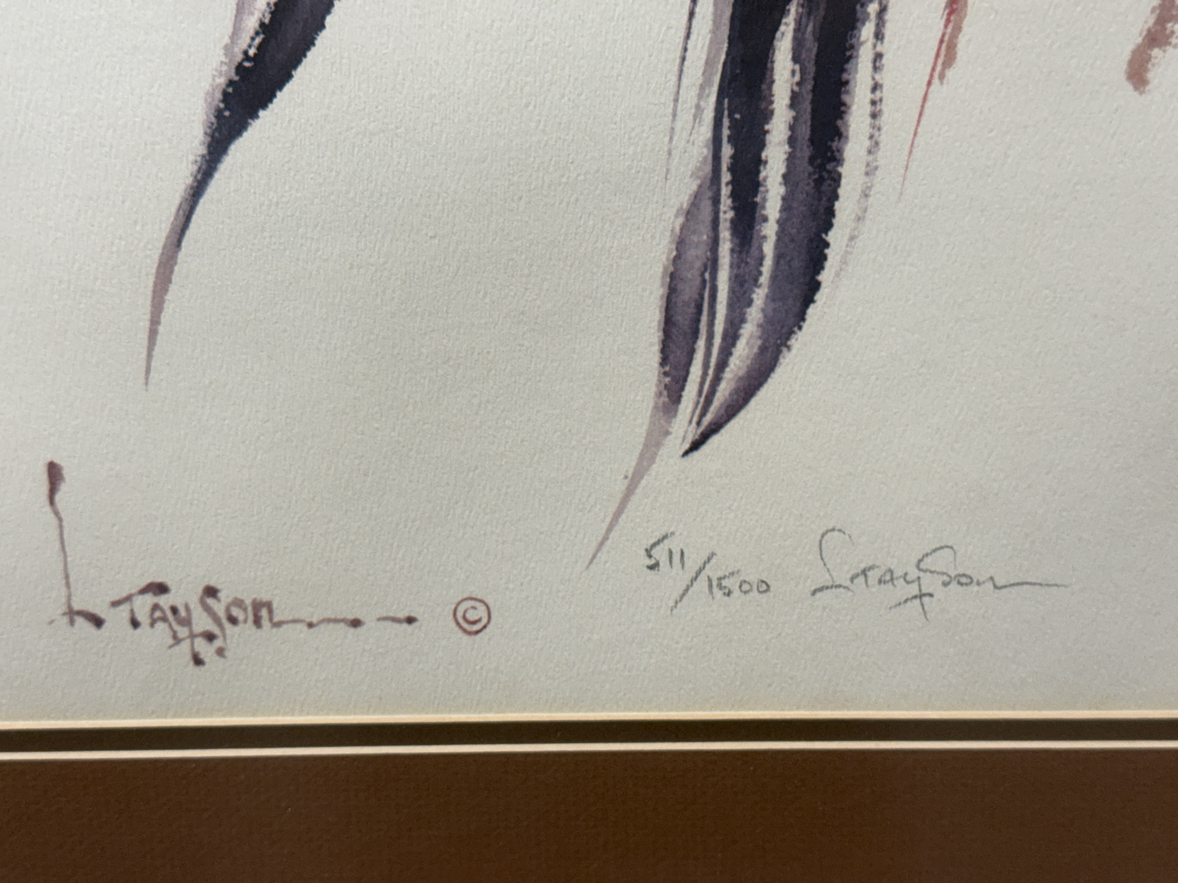Lyle Tayson Signed Native American Print