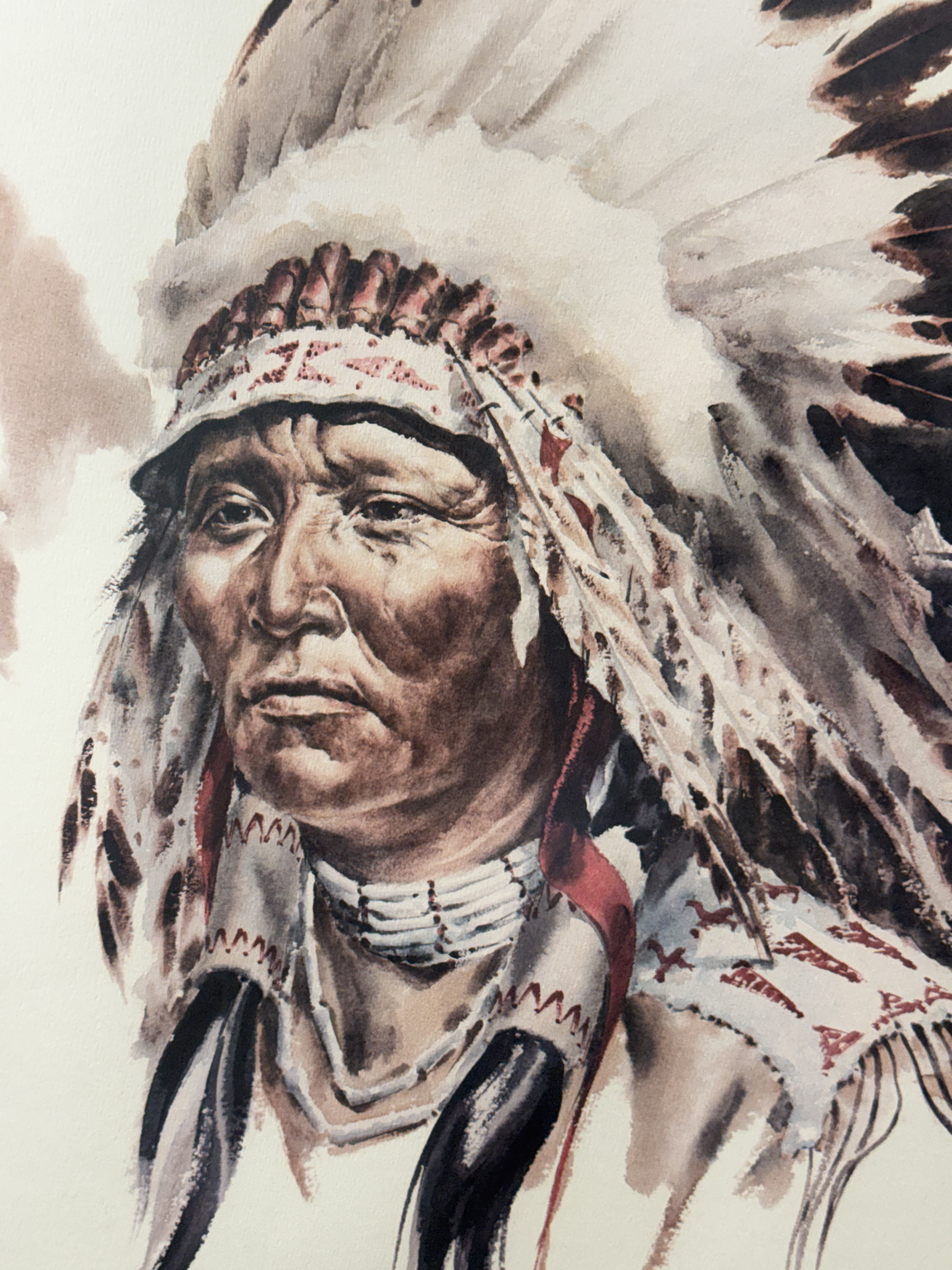 Lyle Tayson Signed Native American Print