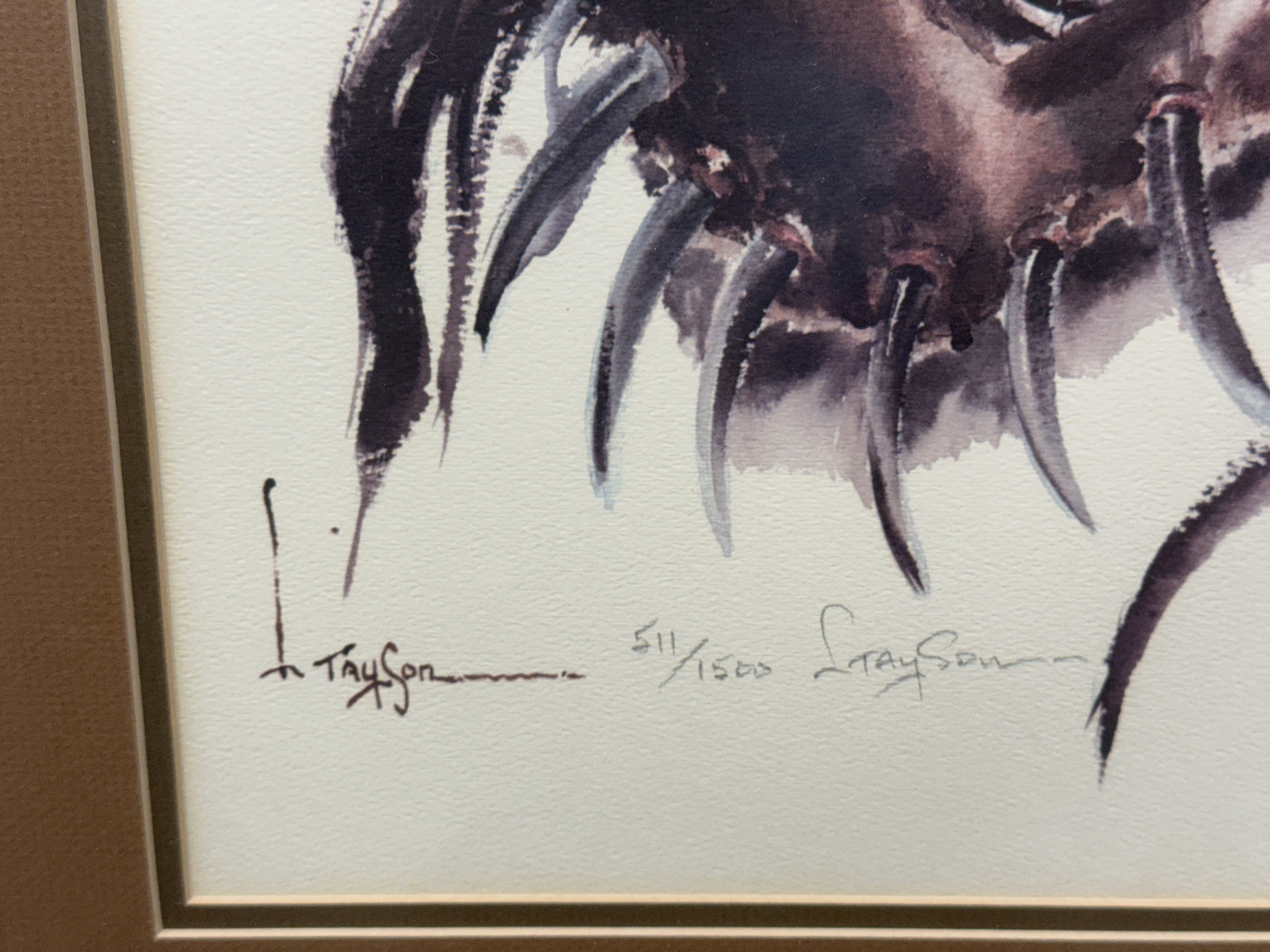 Lyle Tayson Signed Native American Lithograph