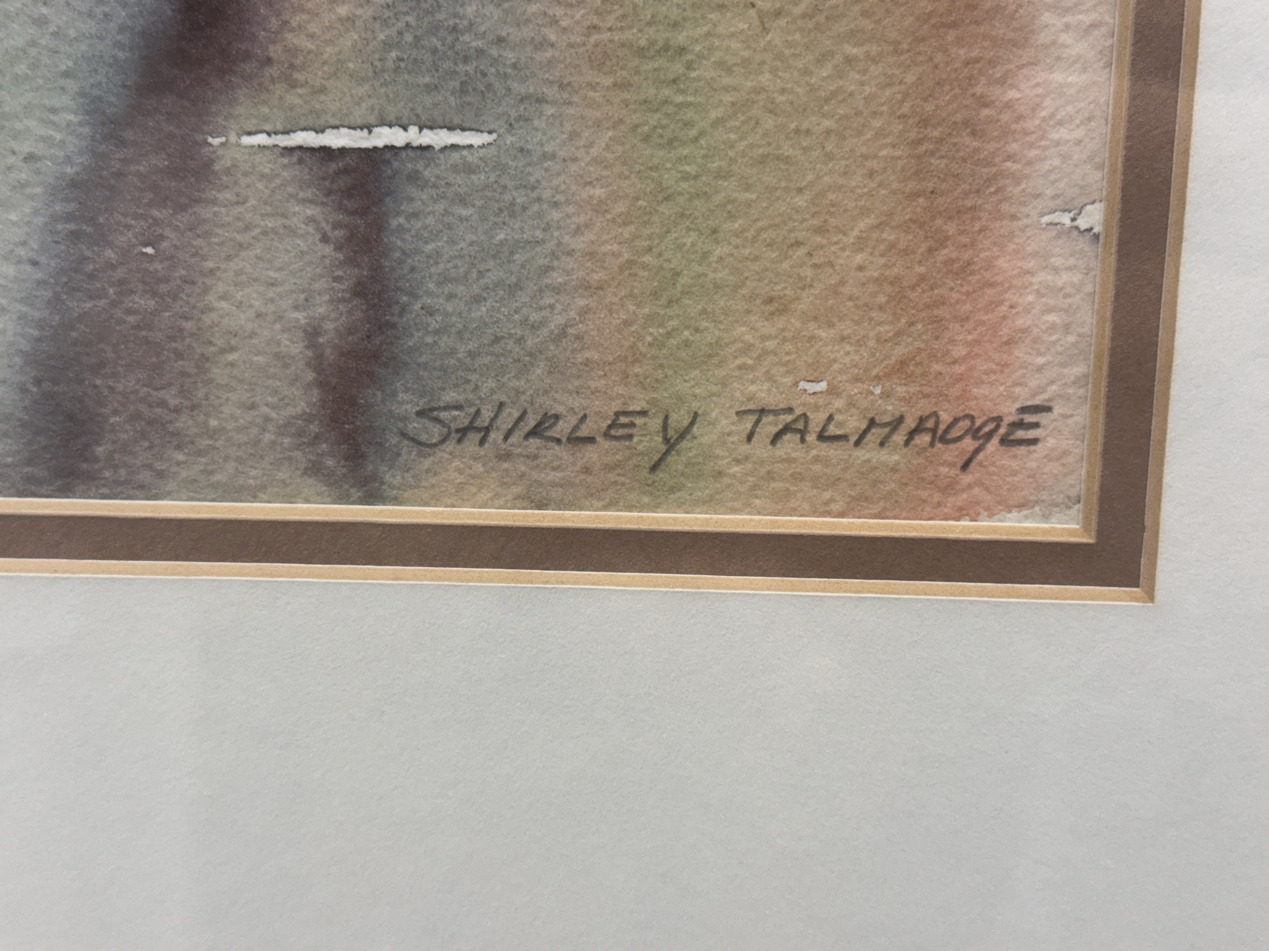Shirley Talmadge Autumnal Landscape Watercolor