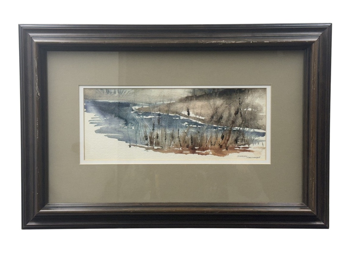 Shirley Talmadge Winter Landscape Watercolor
