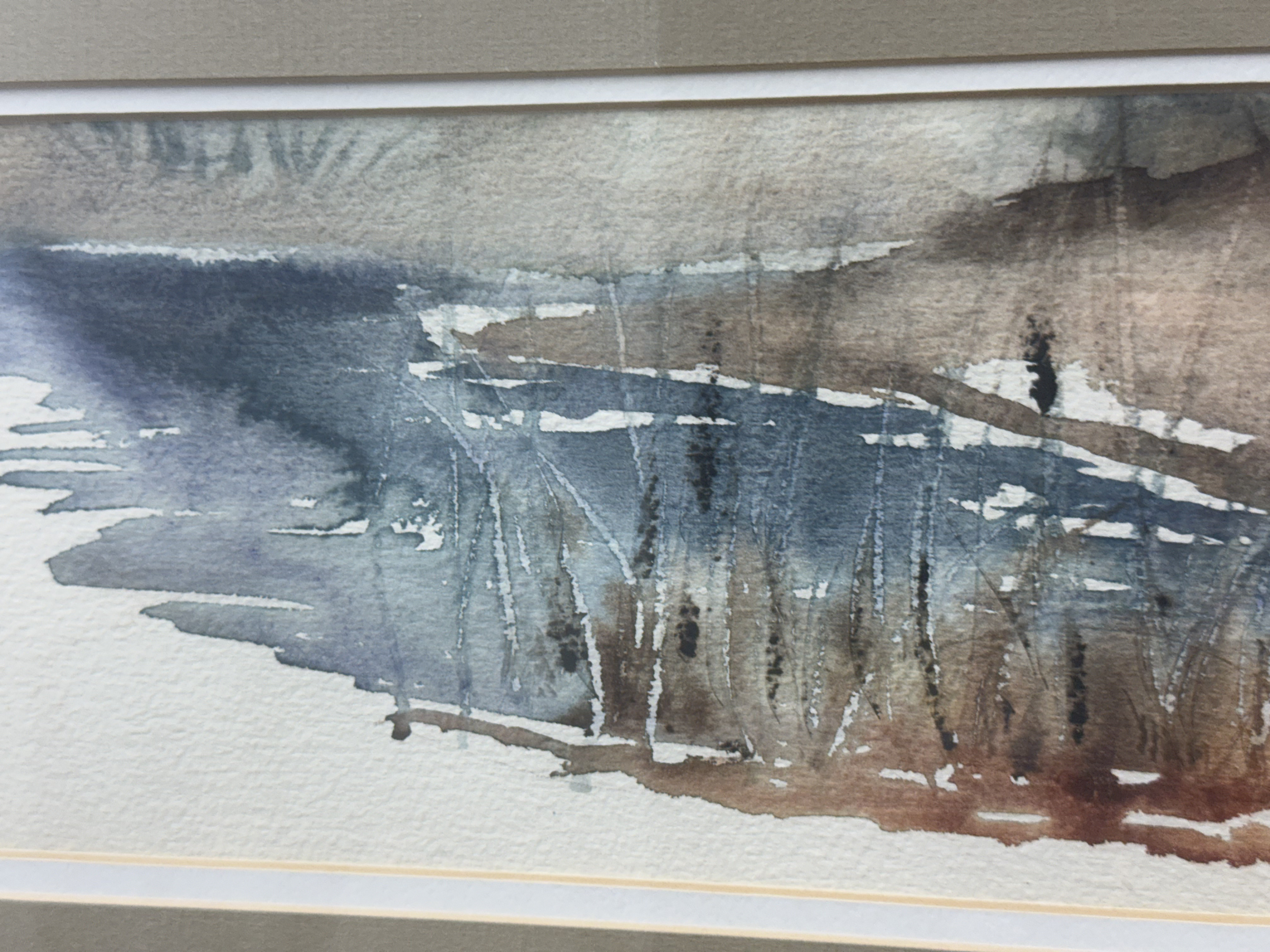 Shirley Talmadge Winter Landscape Watercolor