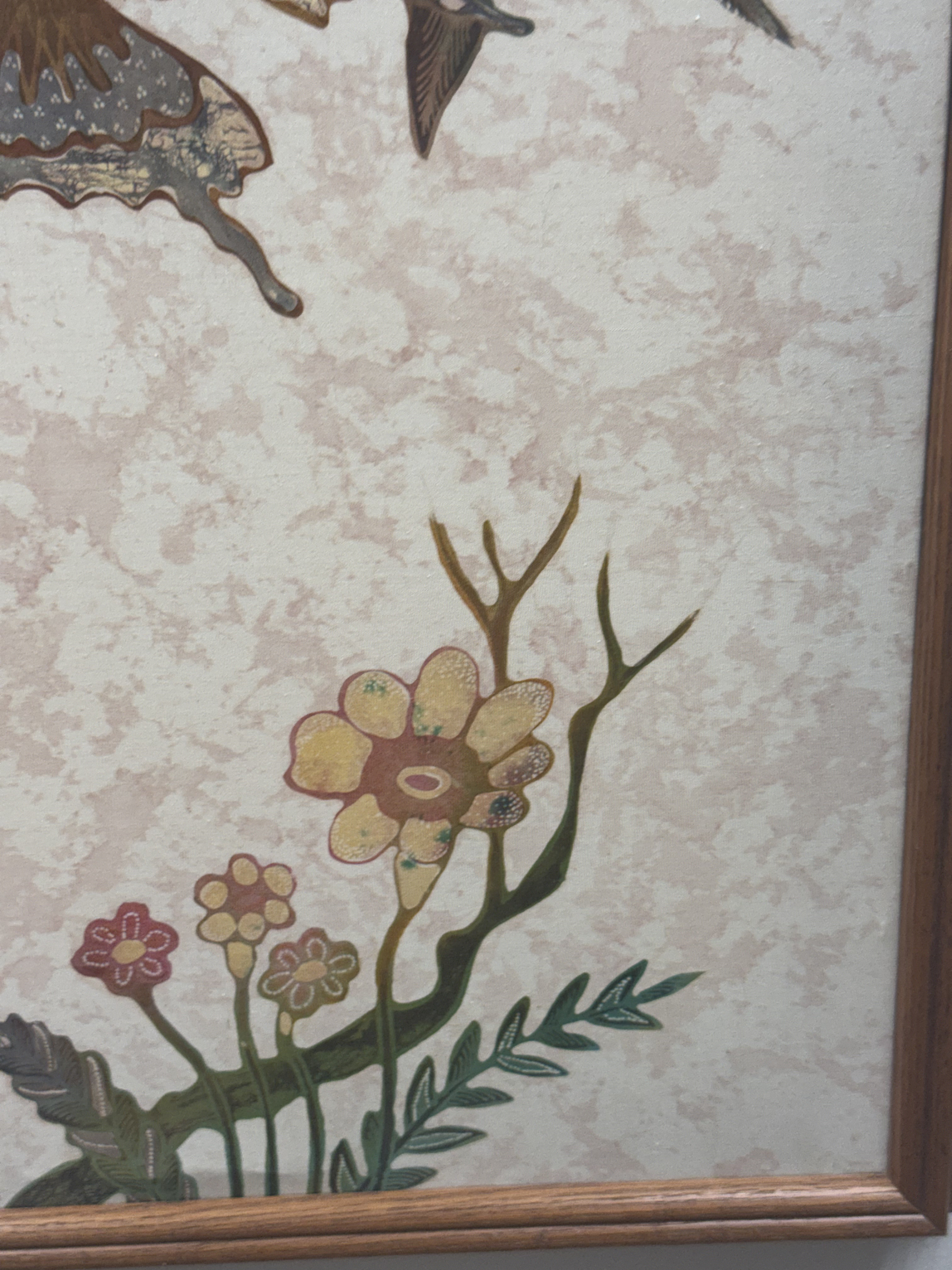 Trisno 'Butterflies and Blossoms' (Signed)