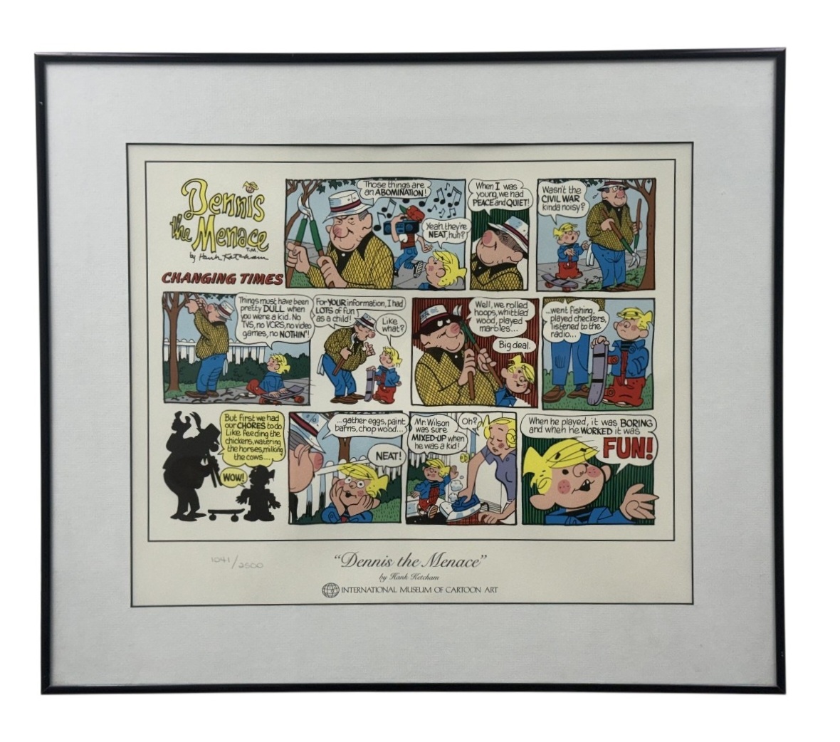 Hank Ketcham Dennis the Menace Lithograph