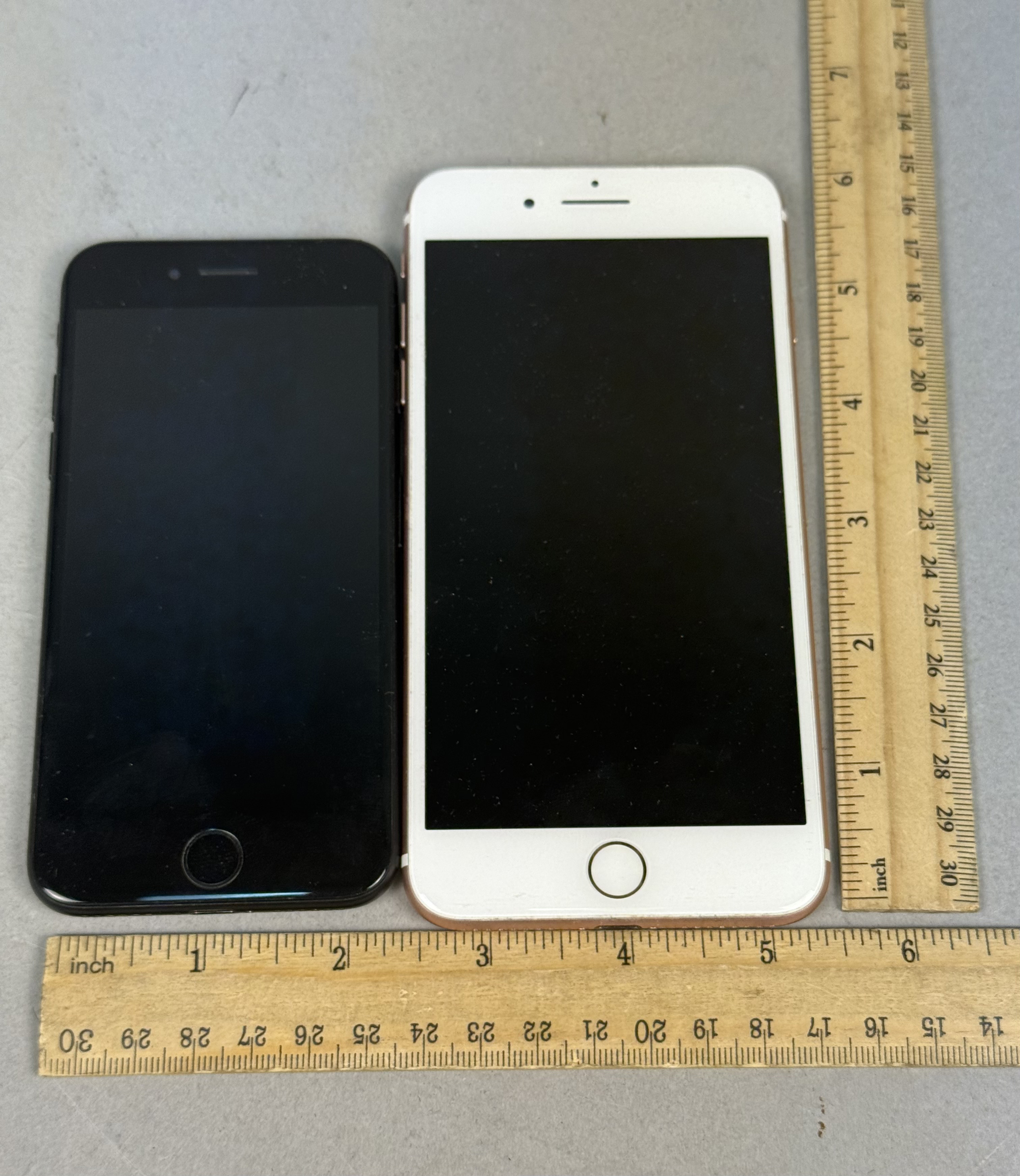 Two Apple iPhone 7 Smartphones