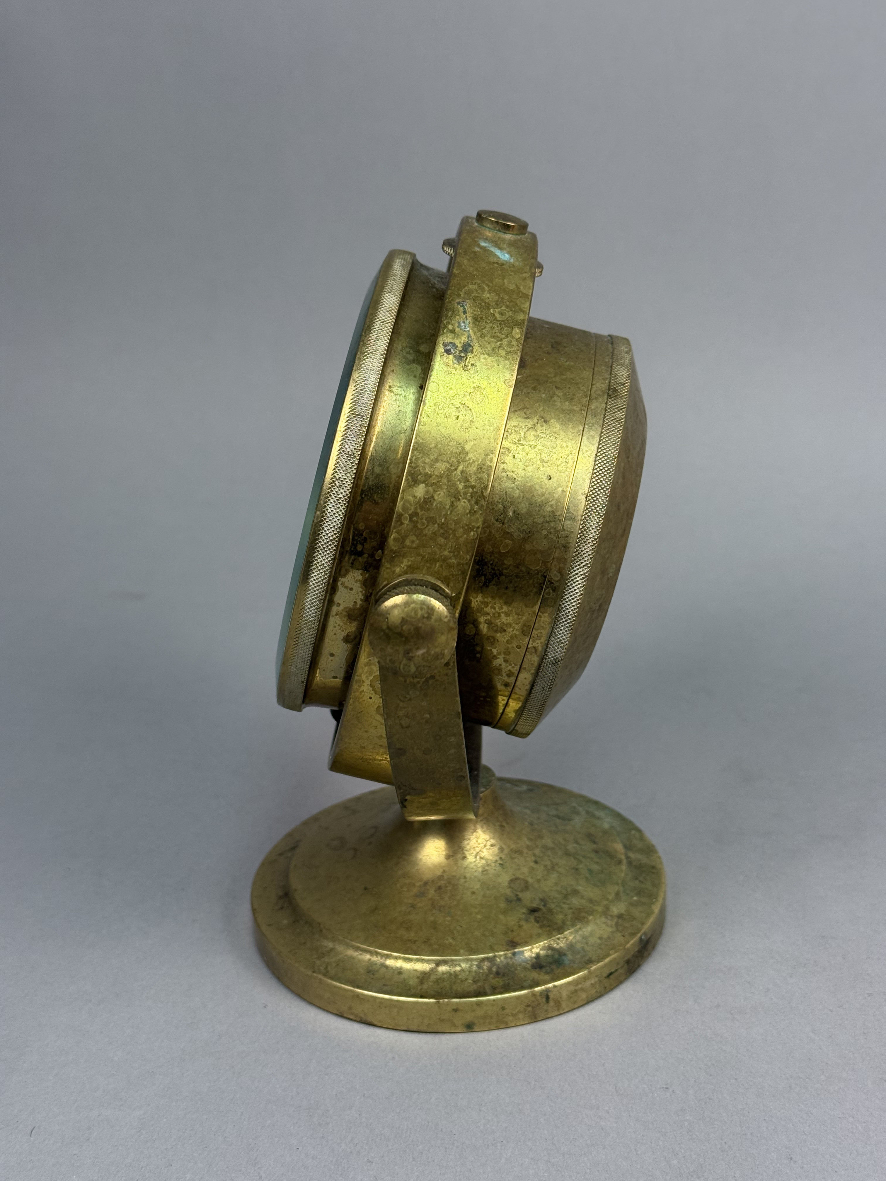 Art Temple Brass Gimbal Desk Clock