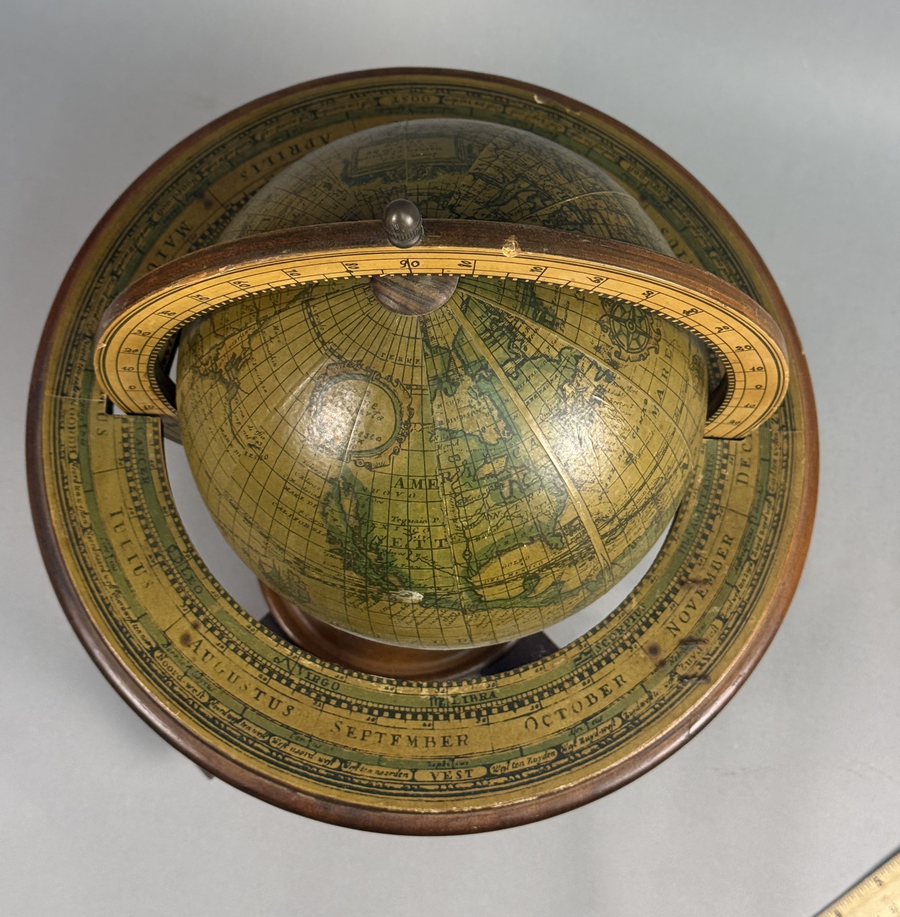 Italian Reproduction Terrestrial Table Globe