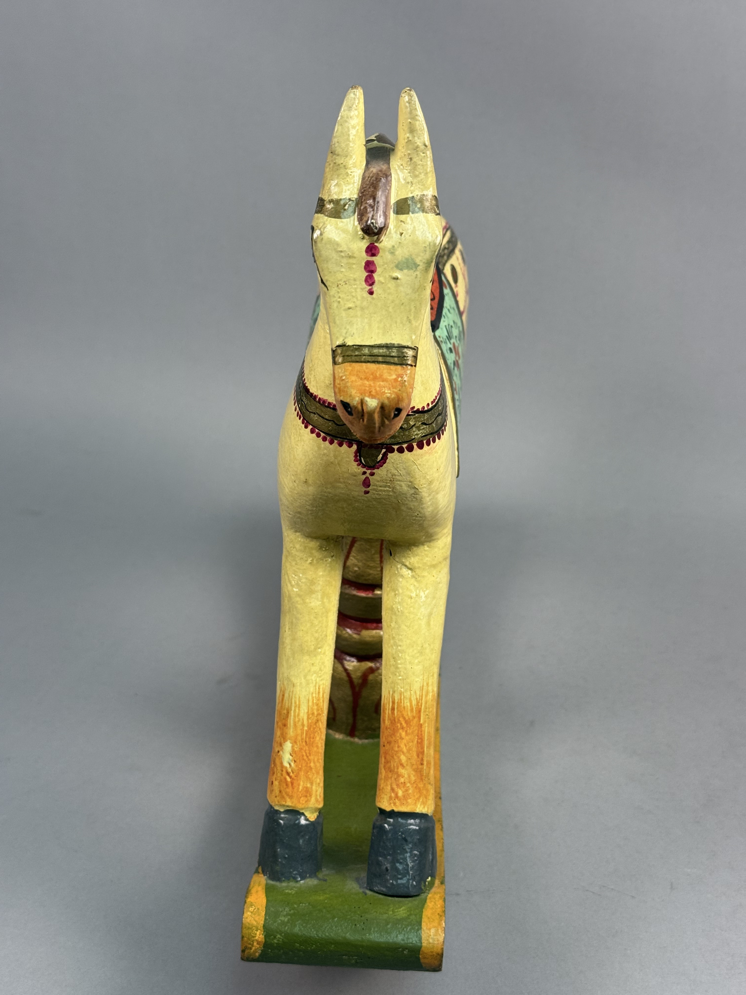 Hand-Painted Folk Art Rocking Horse