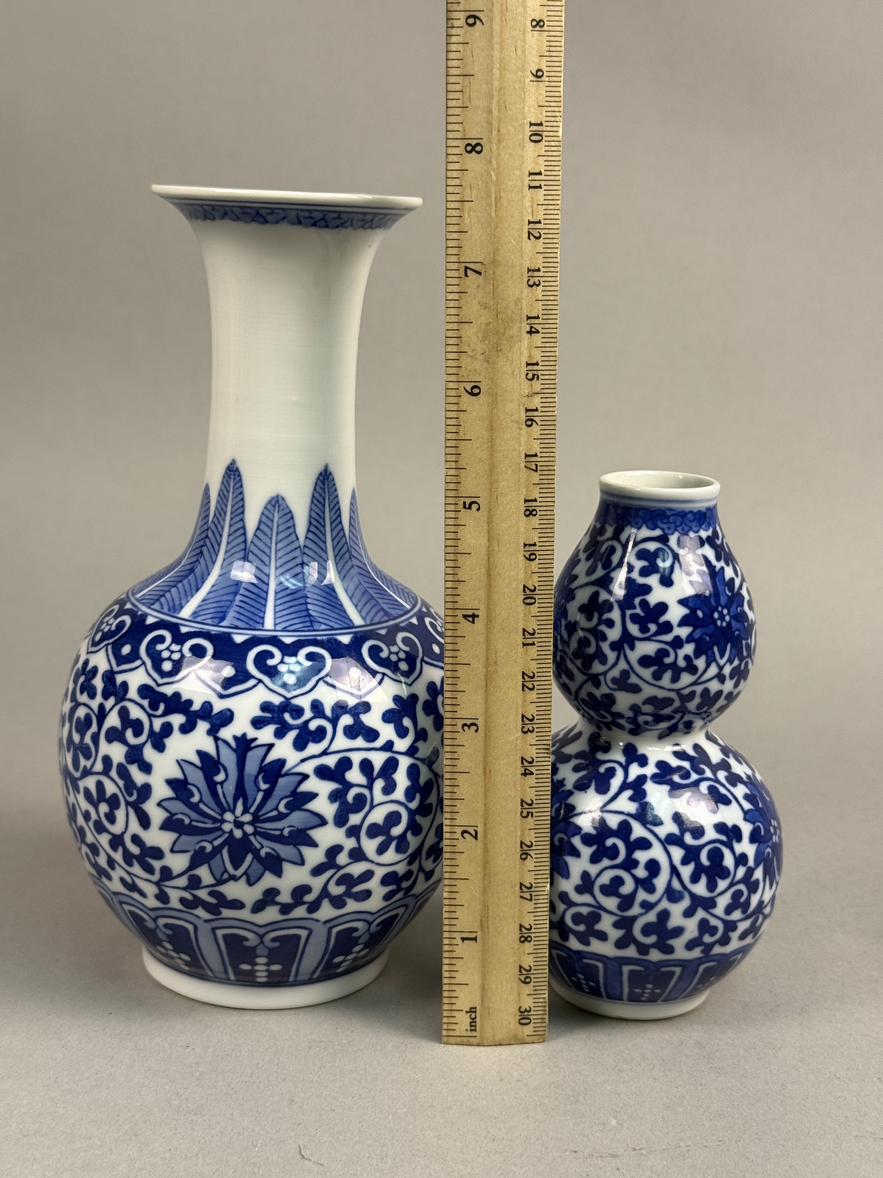 Two Jingdezhen Blue and White Vases