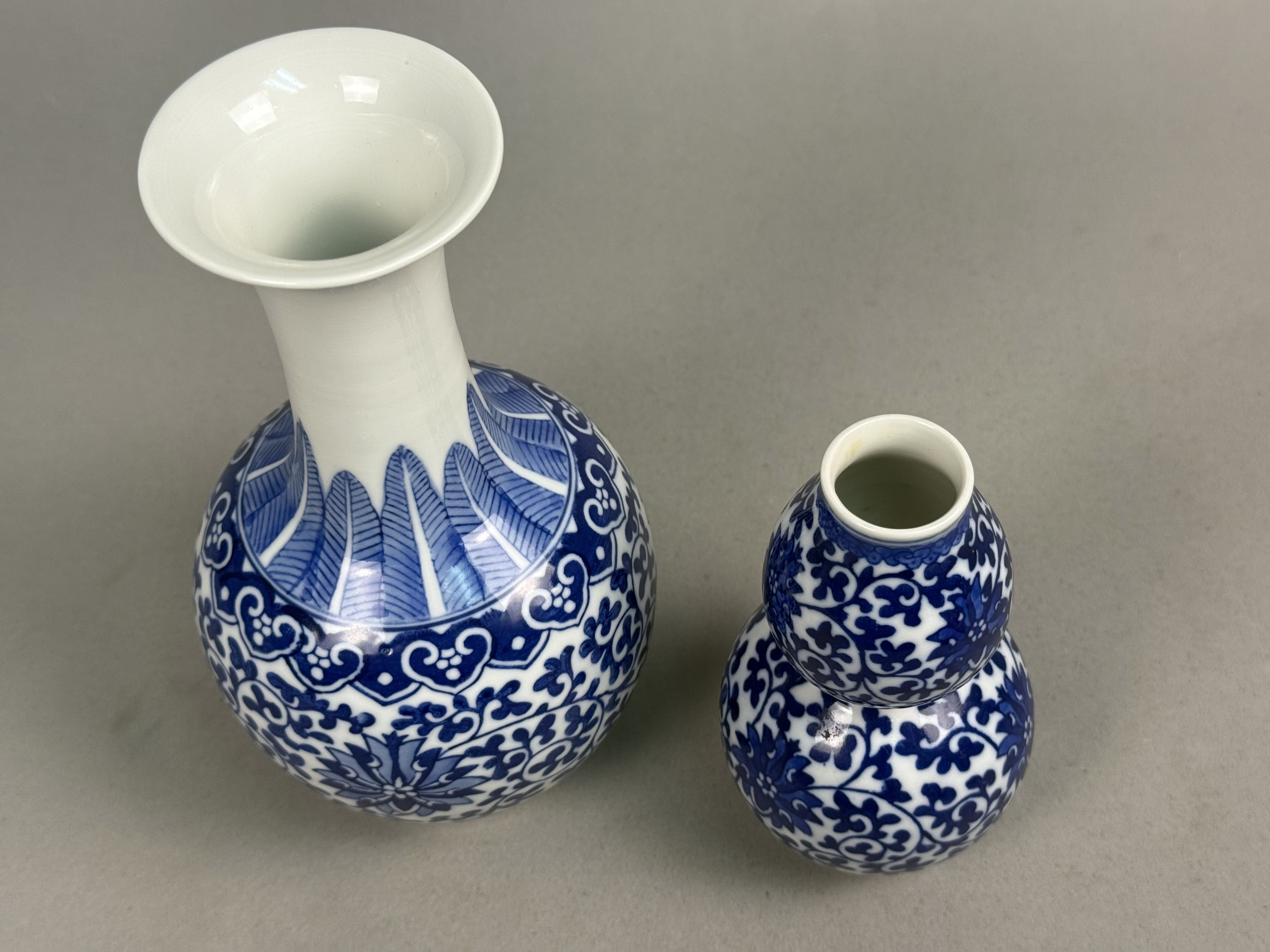 Two Jingdezhen Blue and White Vases