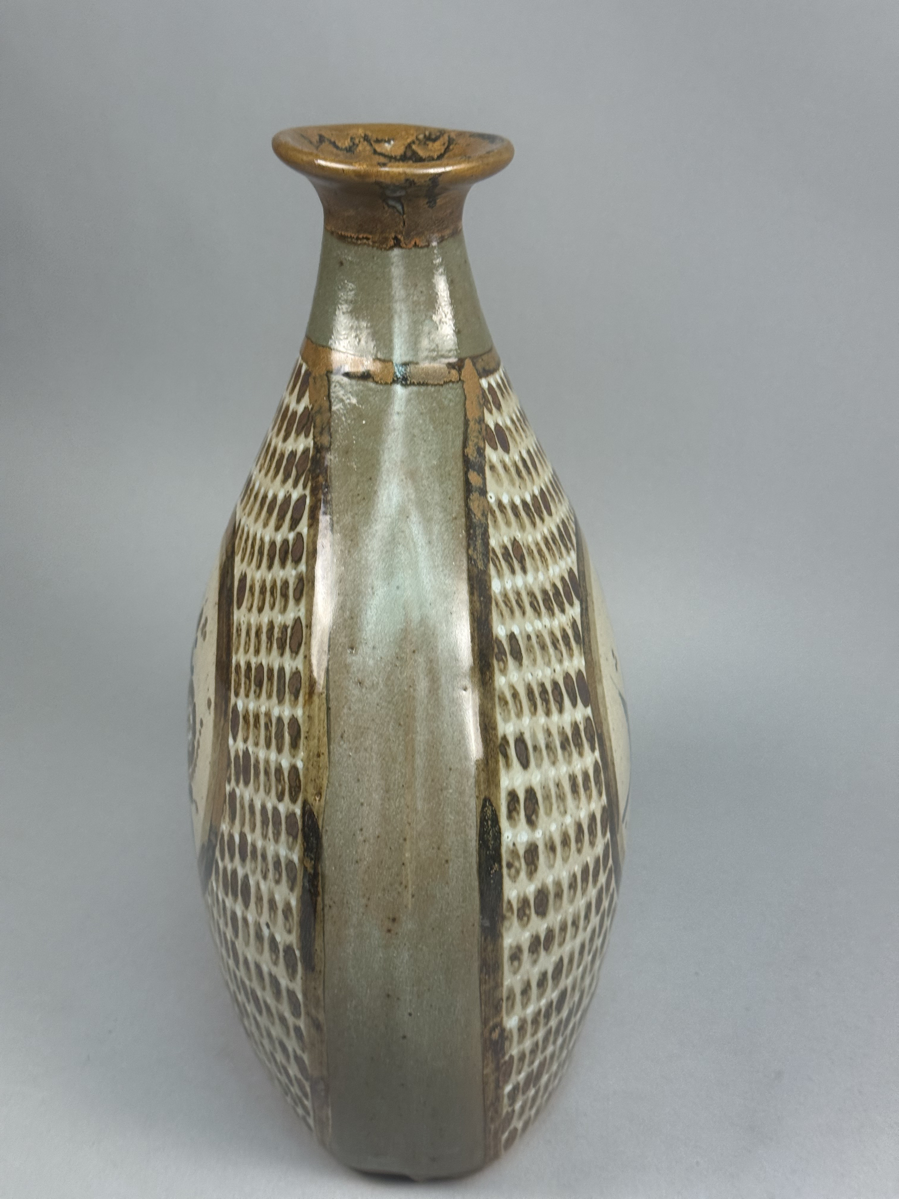 Large Tonala Mexico Stoneware Vase