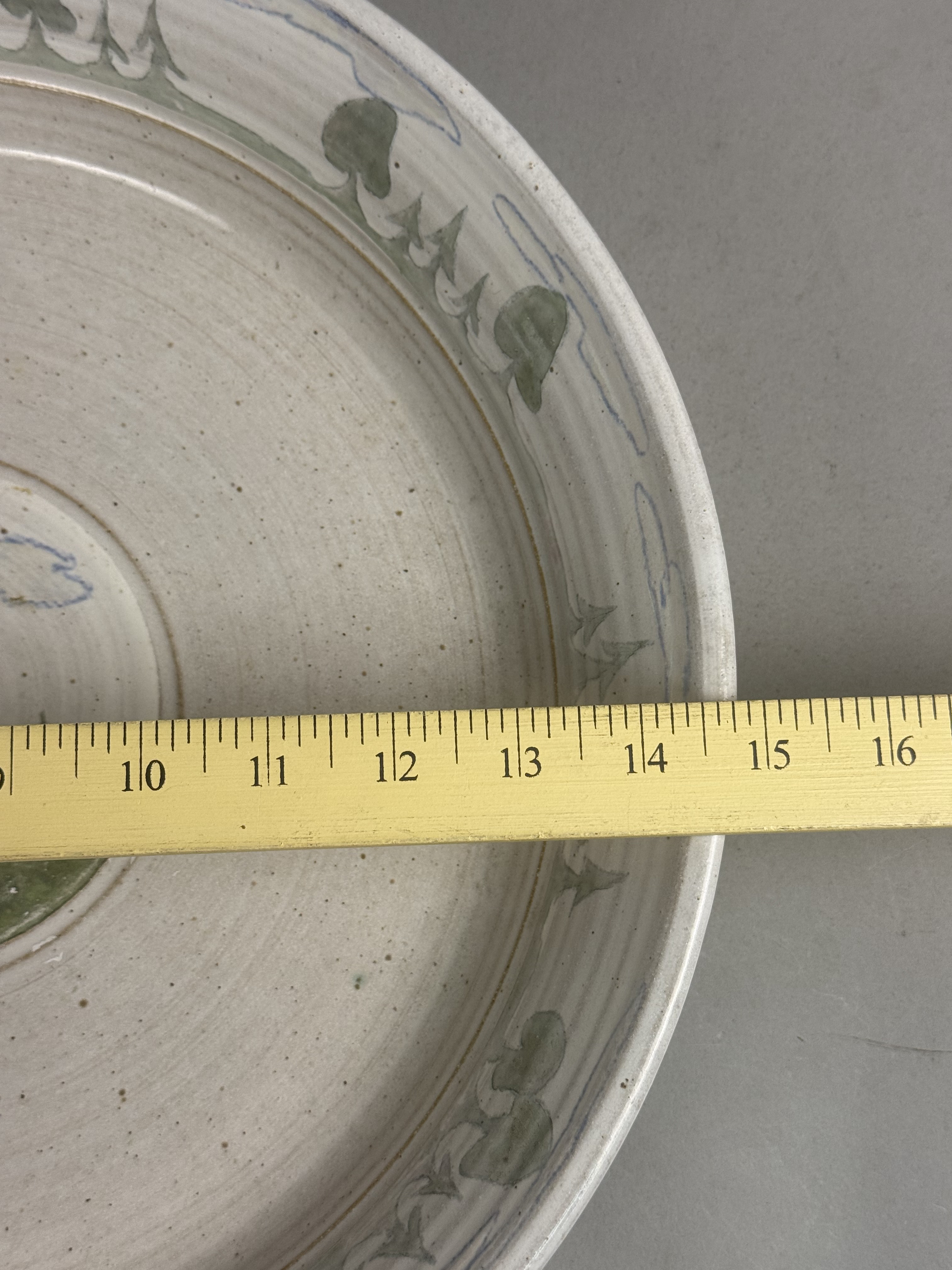 Large Studio Pottery Landscape Charger