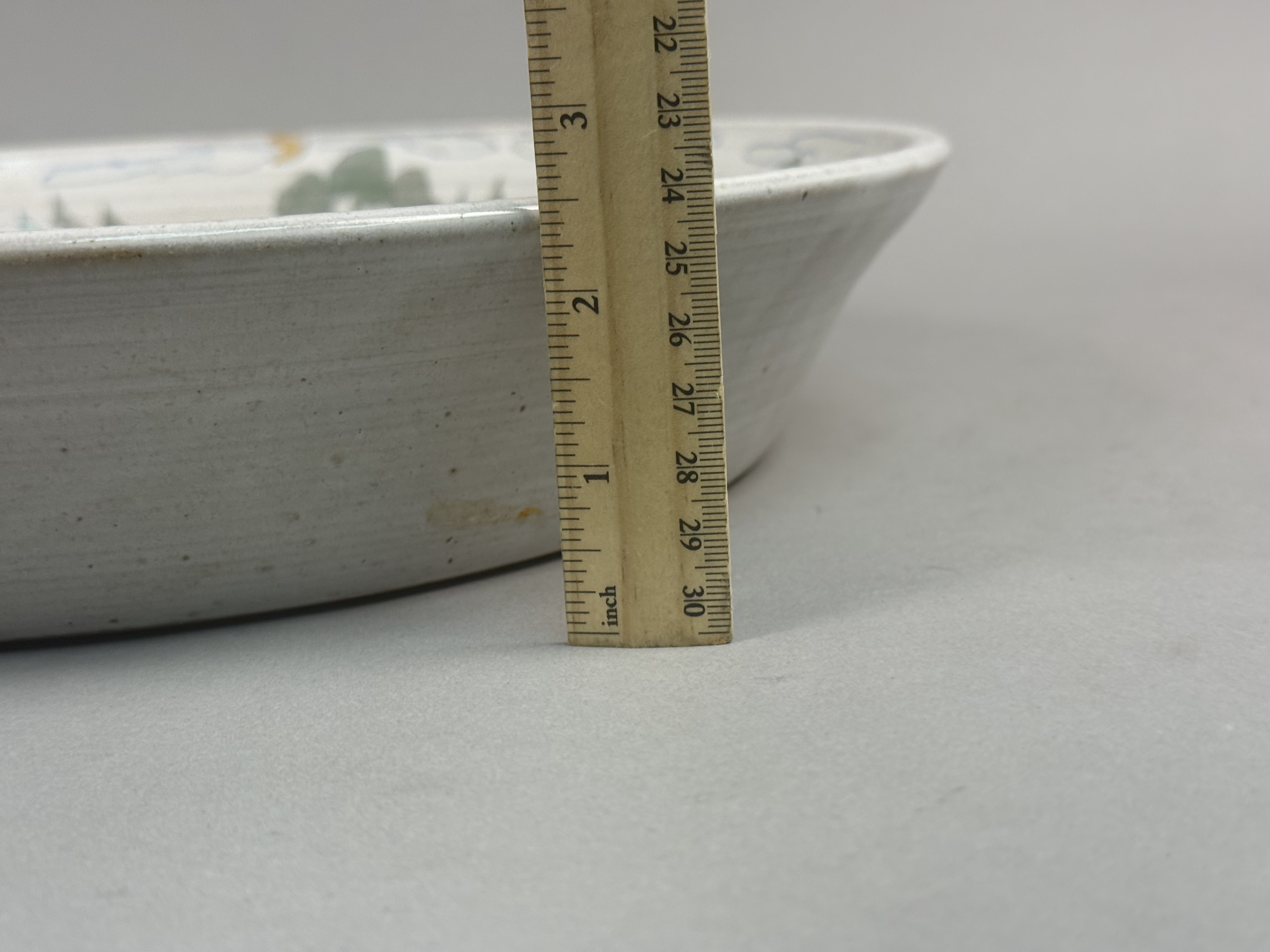 Large Studio Pottery Landscape Charger